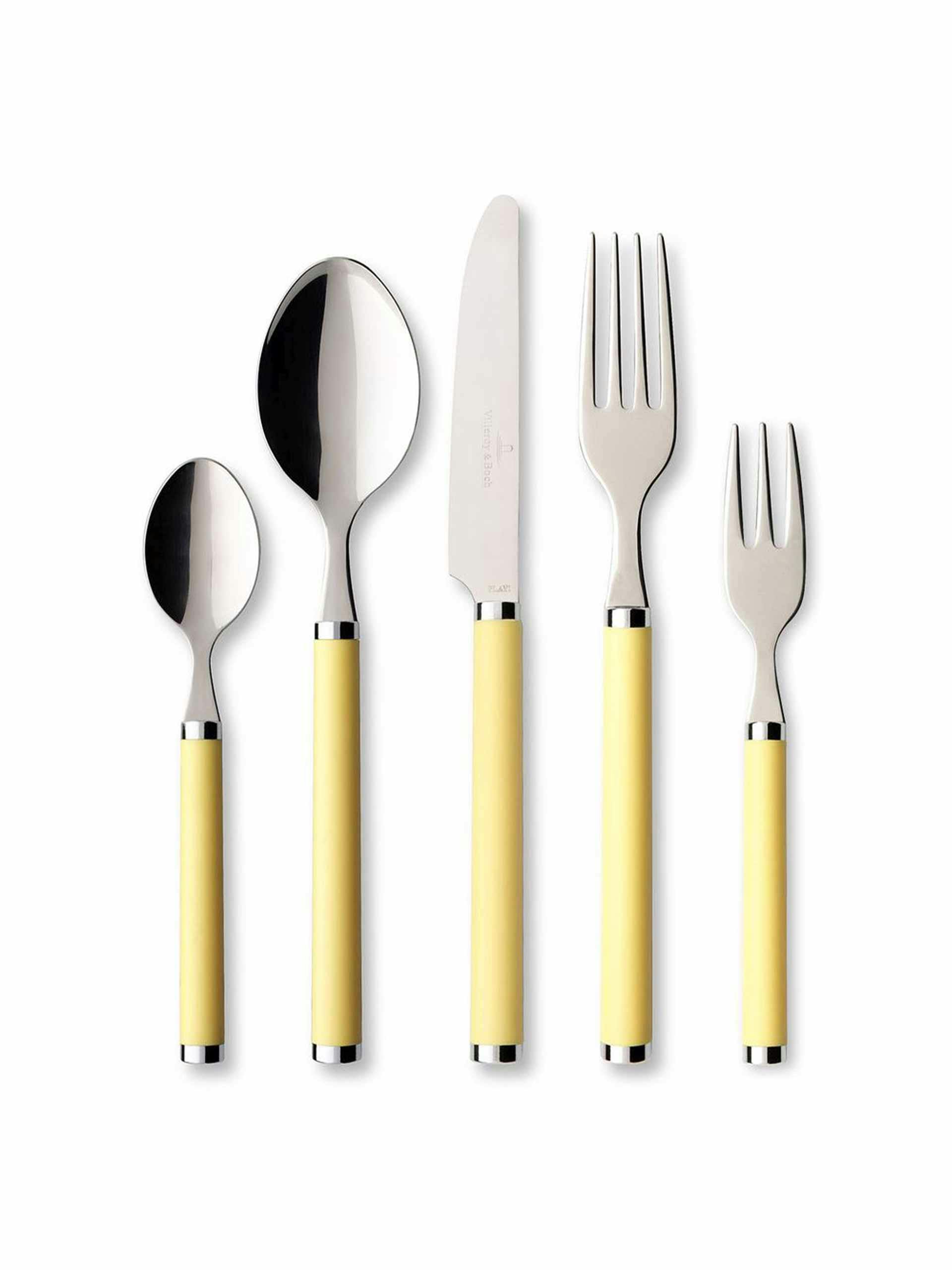 Yellow cutlery (set of 30)