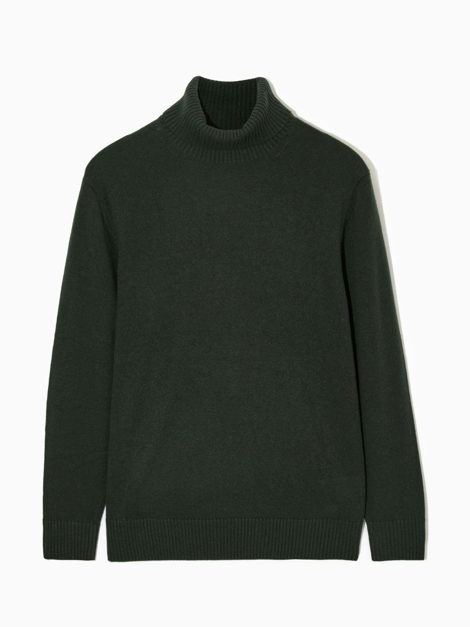 Wool-cashmere turtleneck jumper