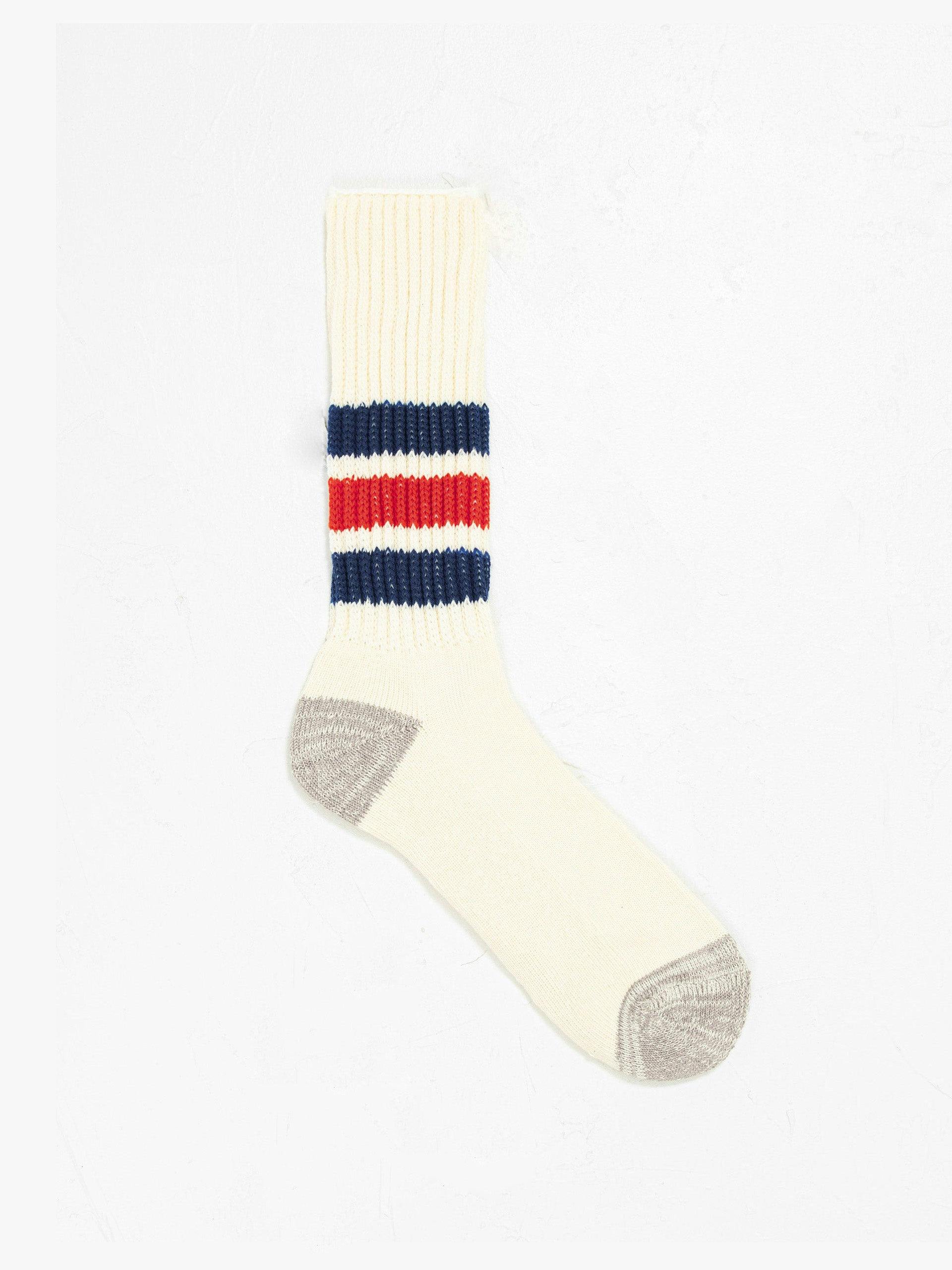 Ribbed oldschool cotton-blend socks