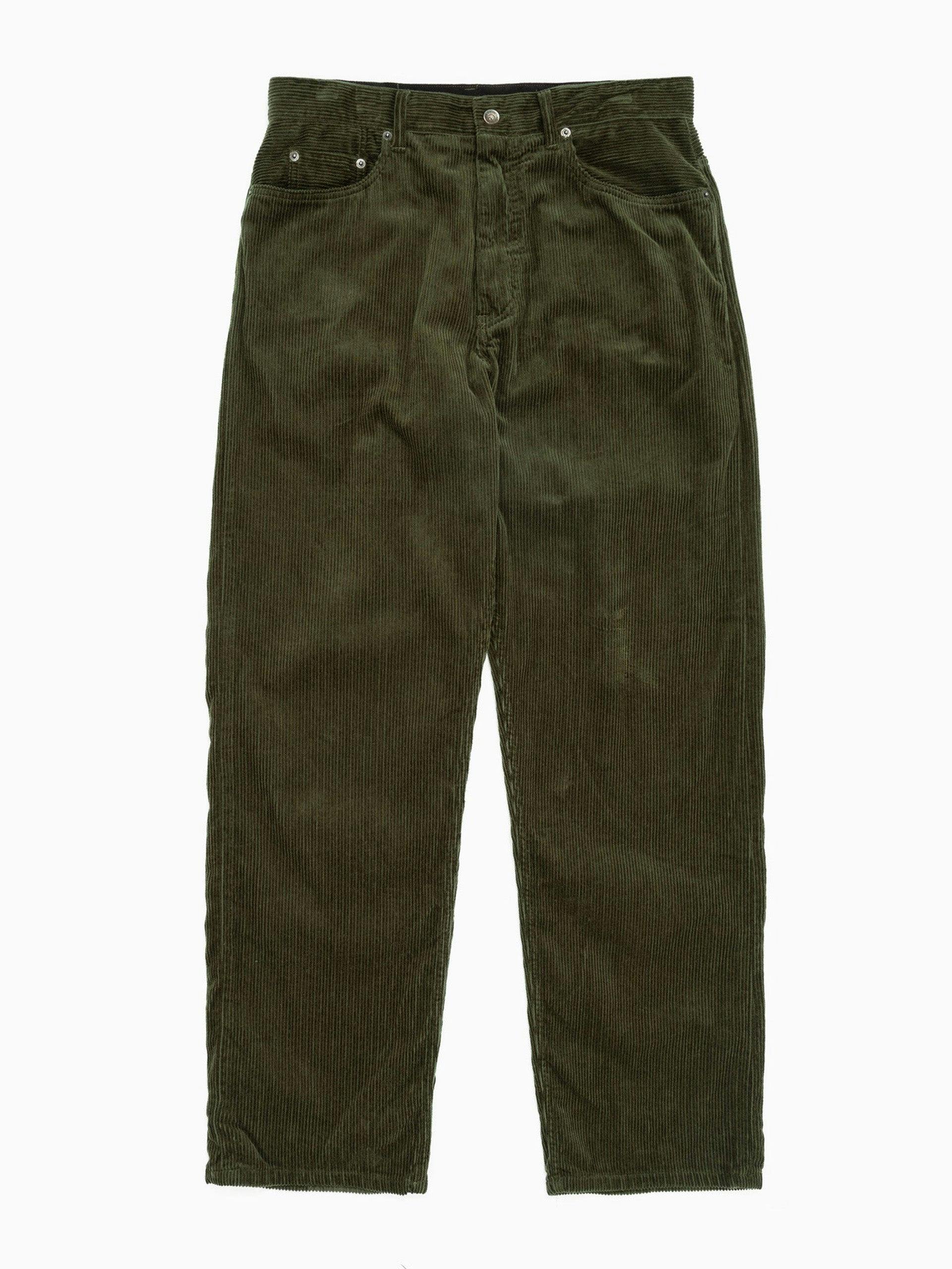 Corduroy trousers in Olive