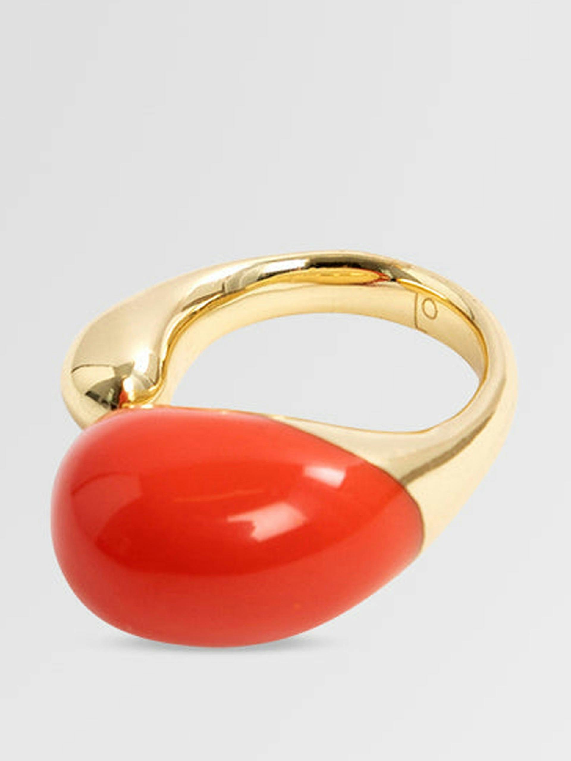 Gold and red ring
