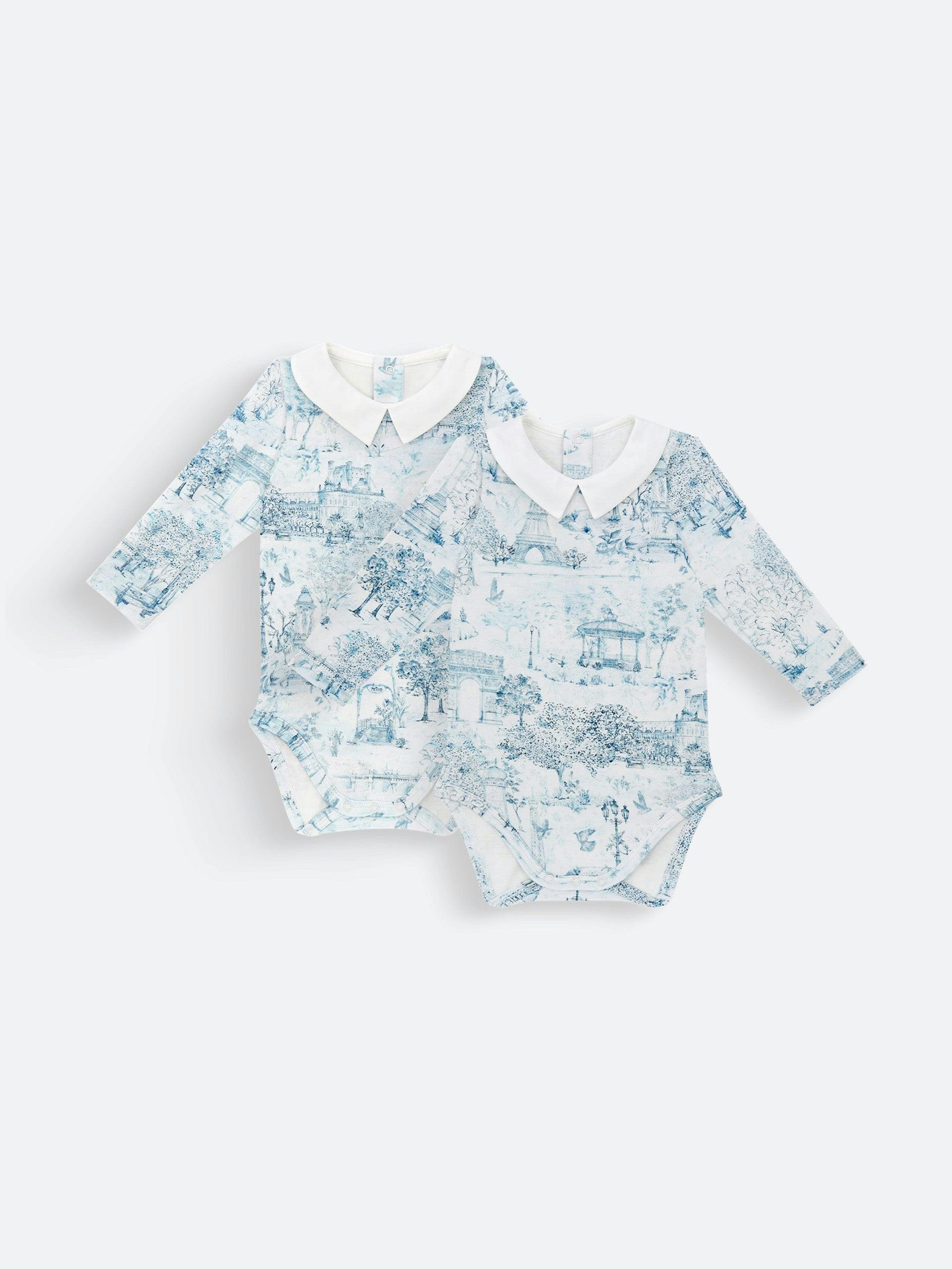 Gift set with two long-sleeved bodysuits
