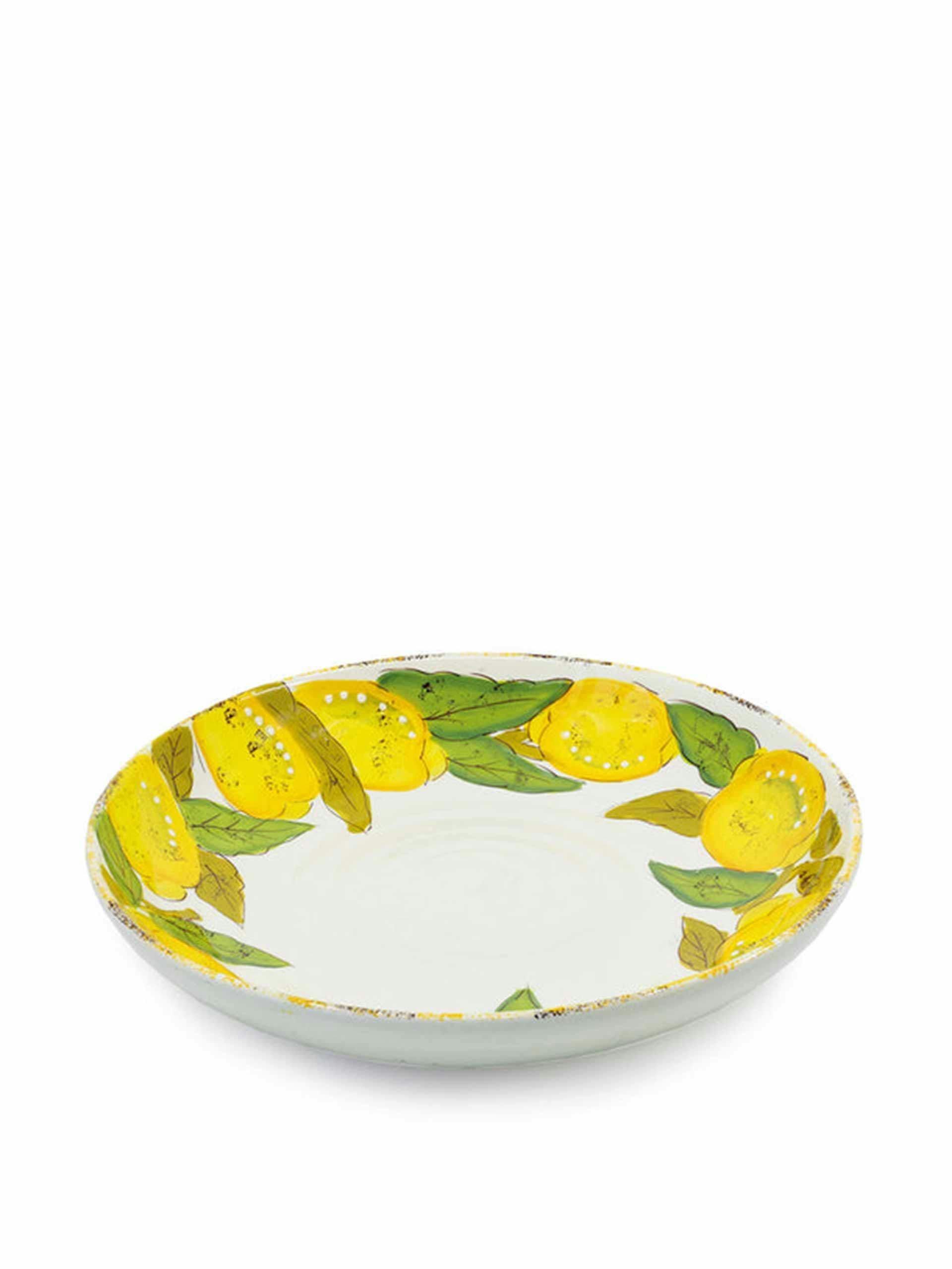 Ceramic lemon serving bowl