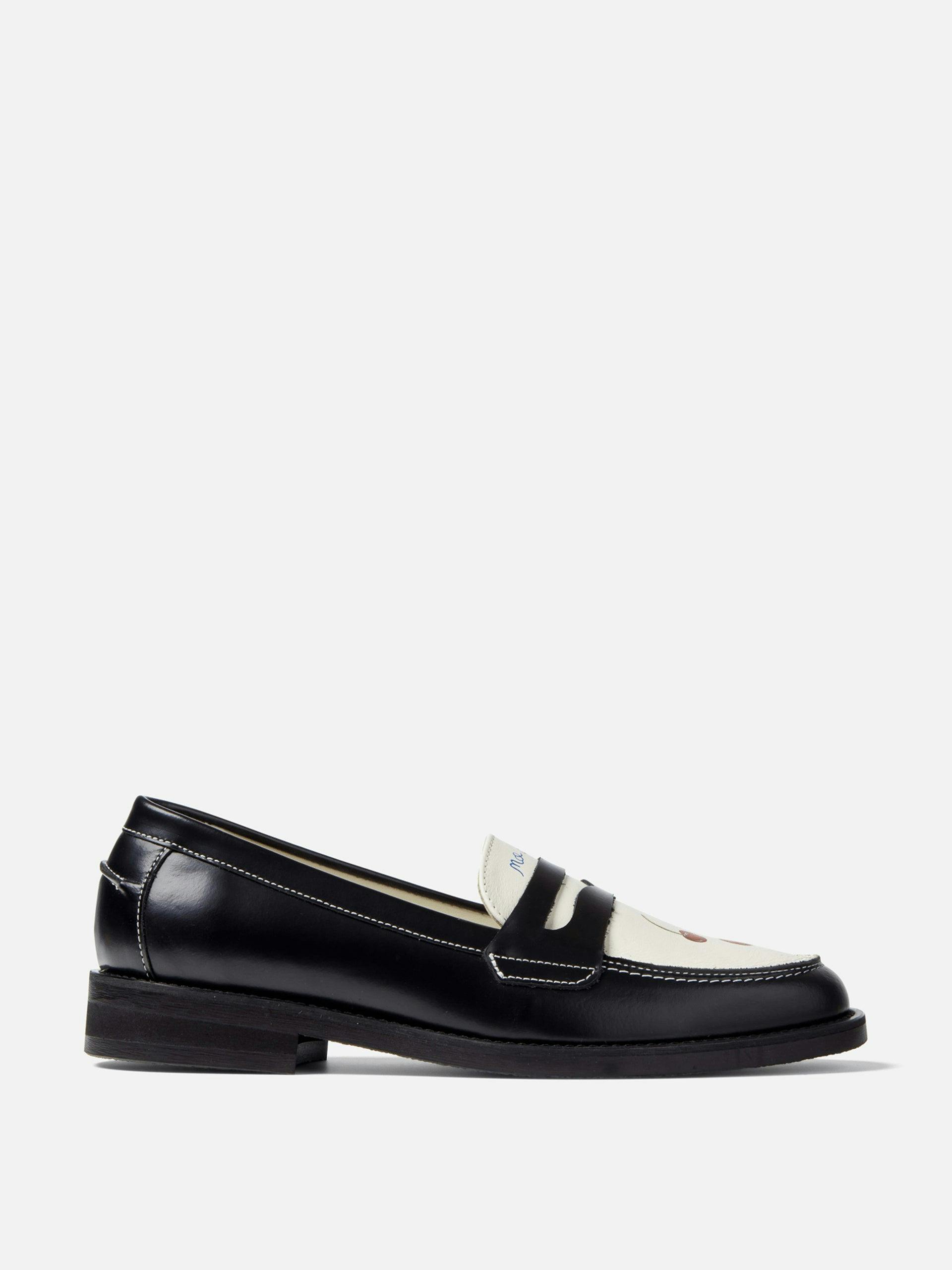 Cherry penny loafers