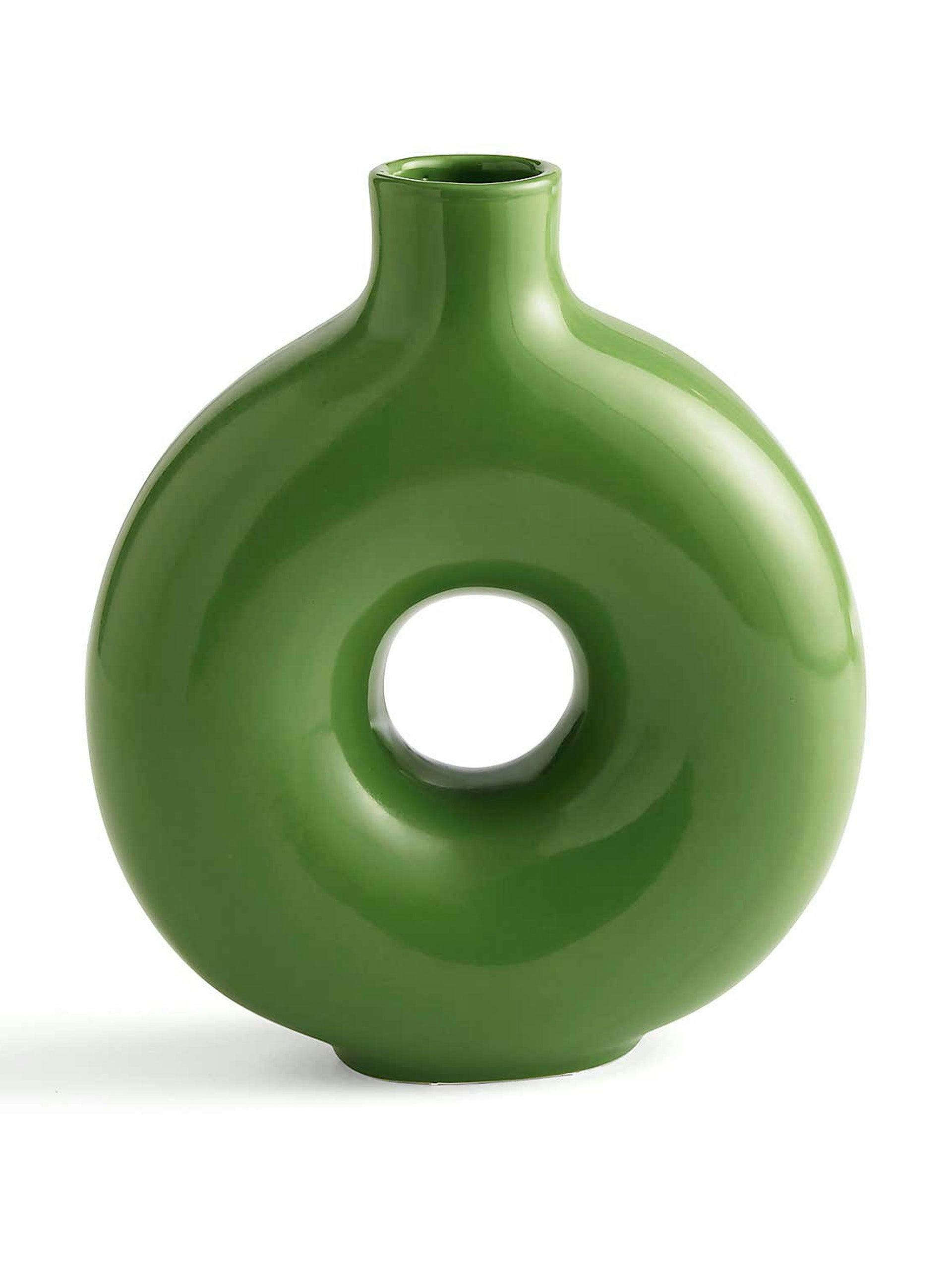 Donut ceramic vase