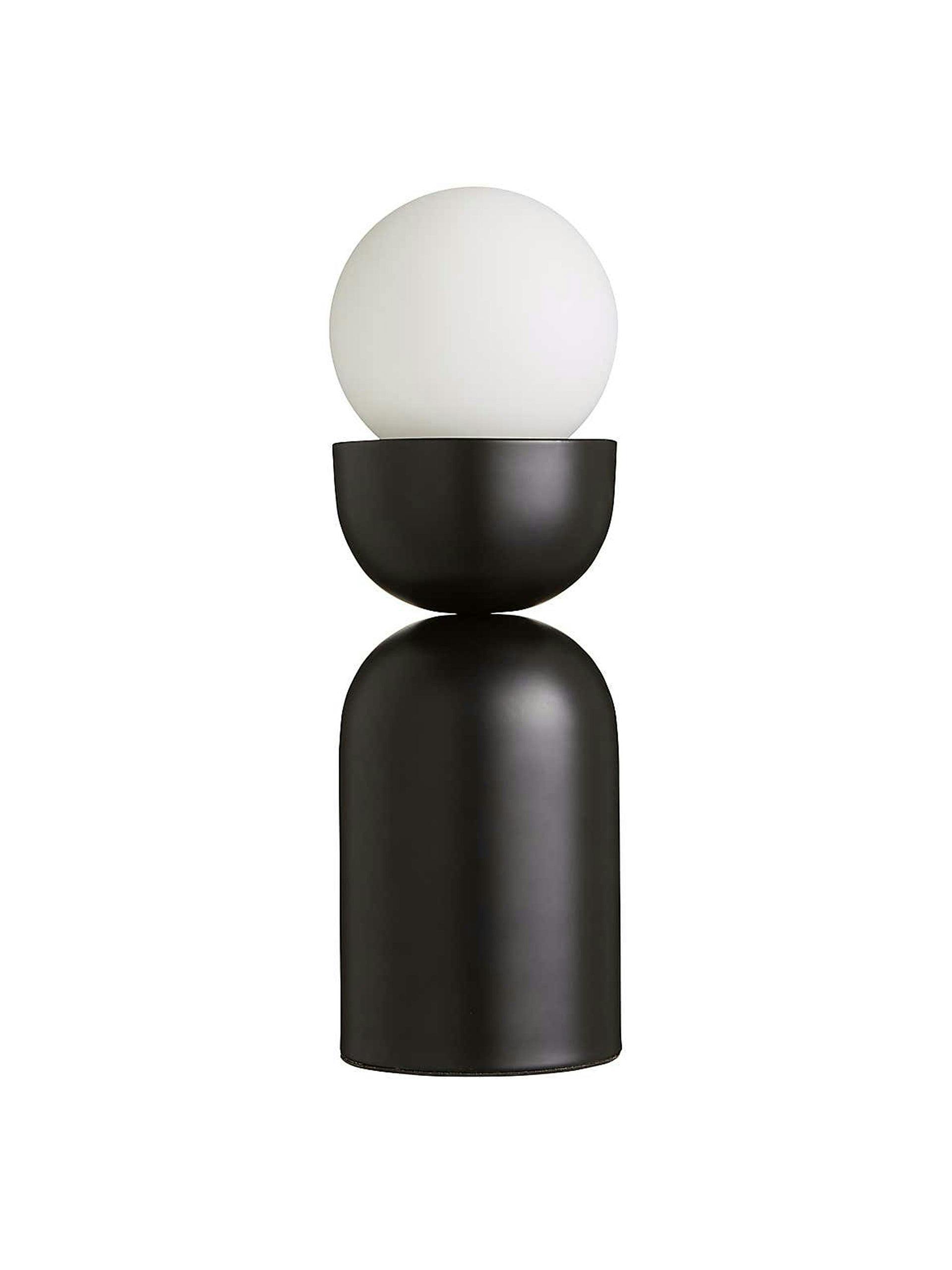Black touch table lamp