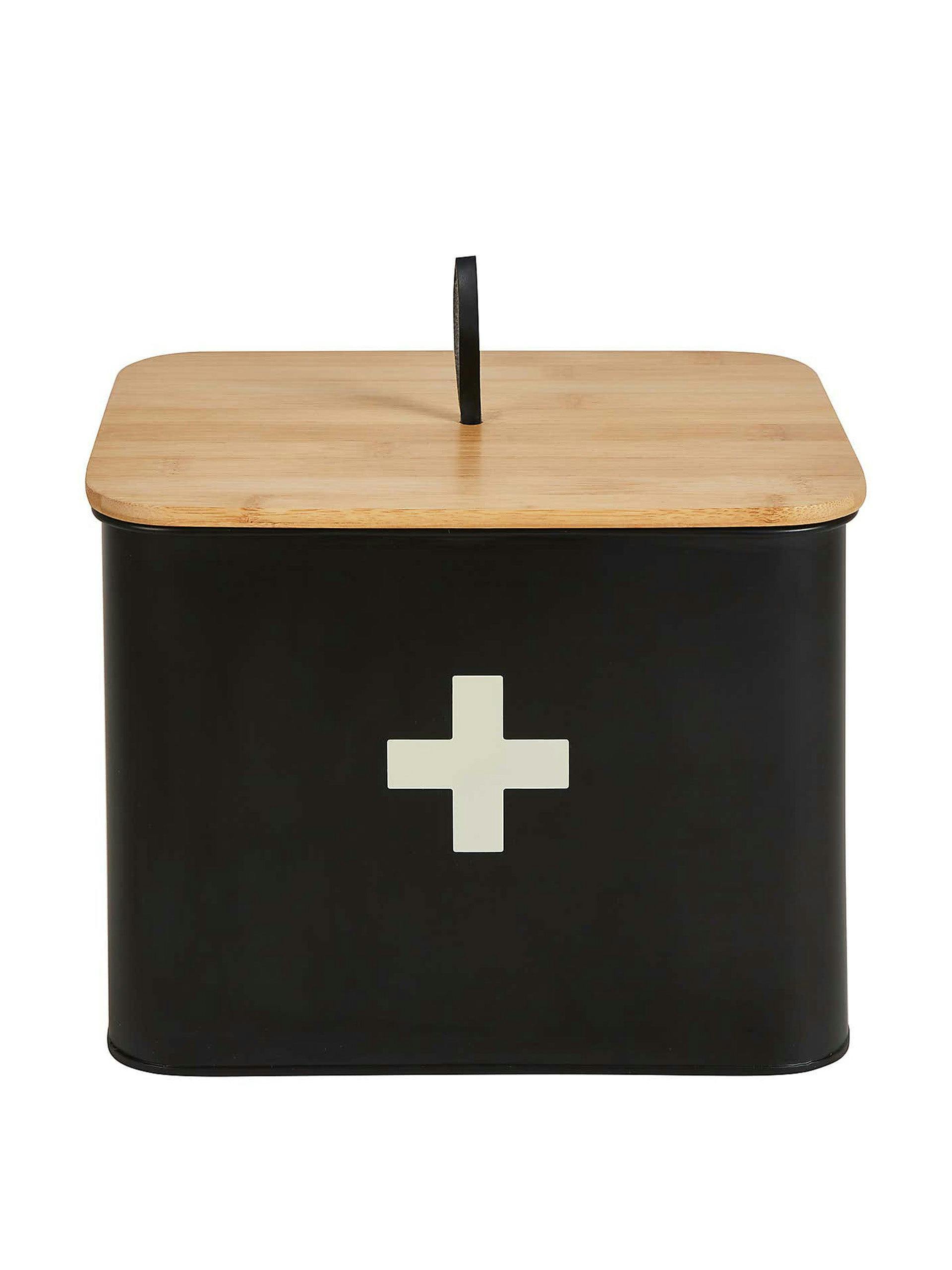 Wooden first aid box