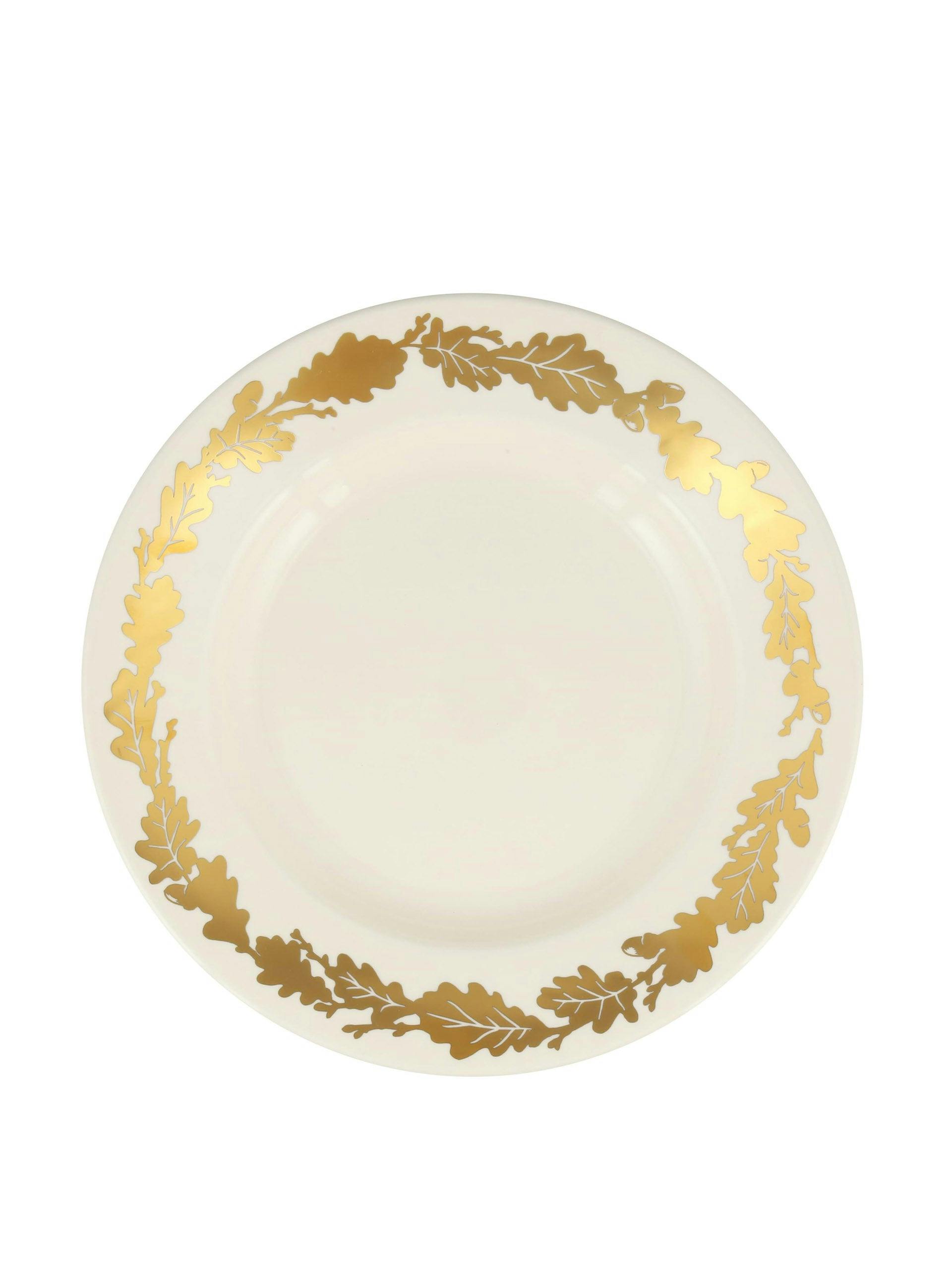 Gold oak plate