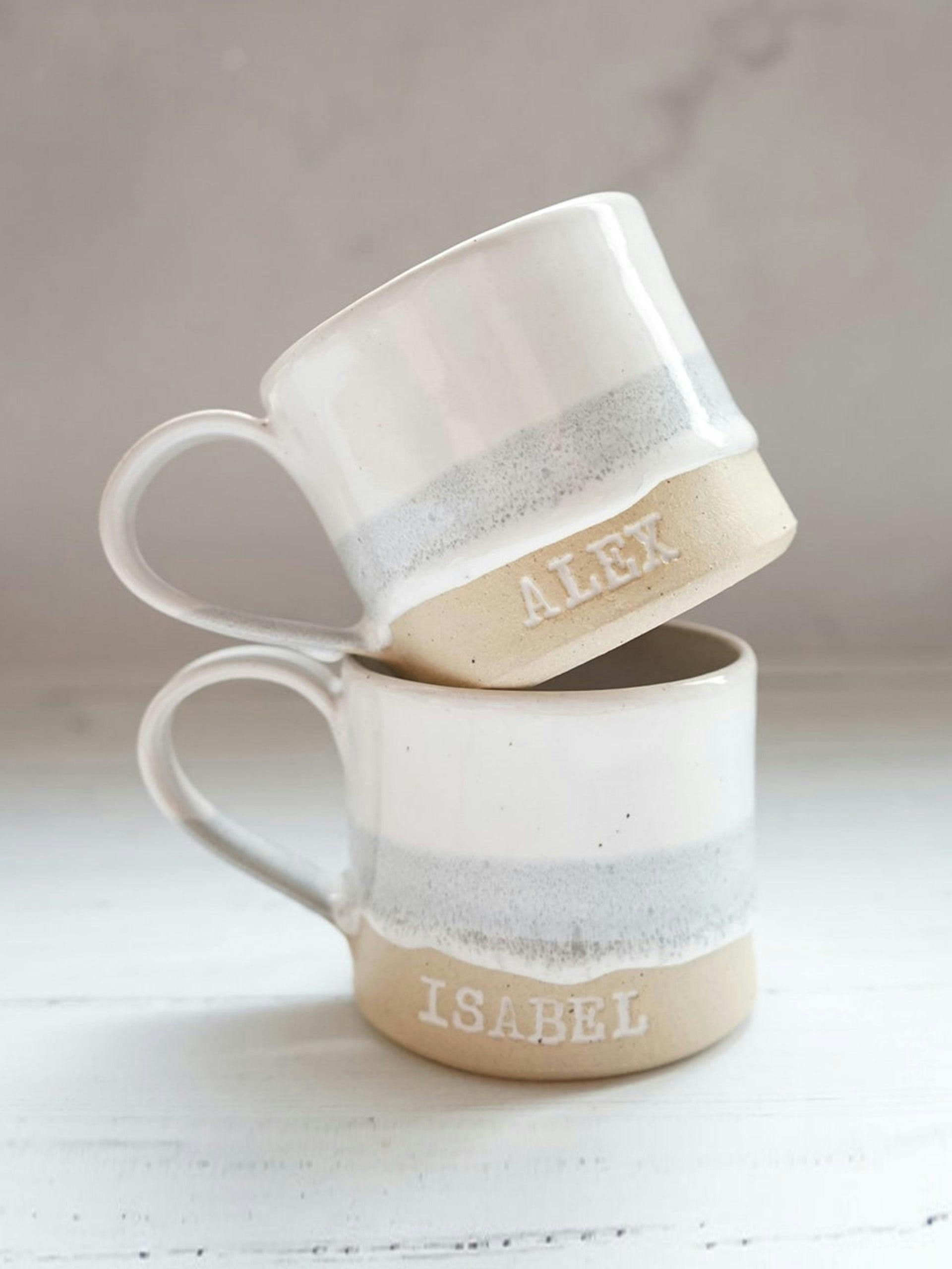 Handmade pottery mug