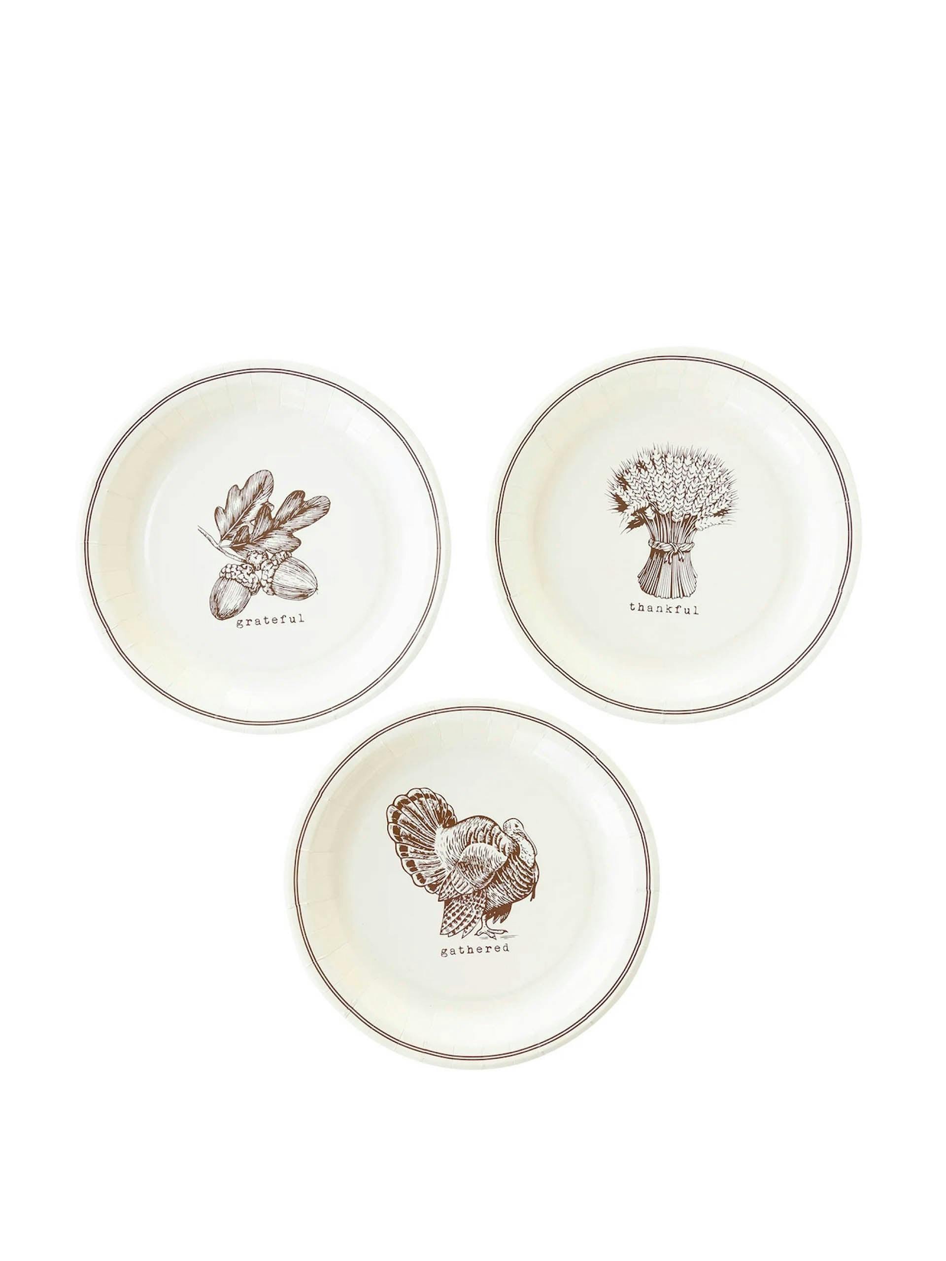 Thanksgiving paper plates (pack of 9)