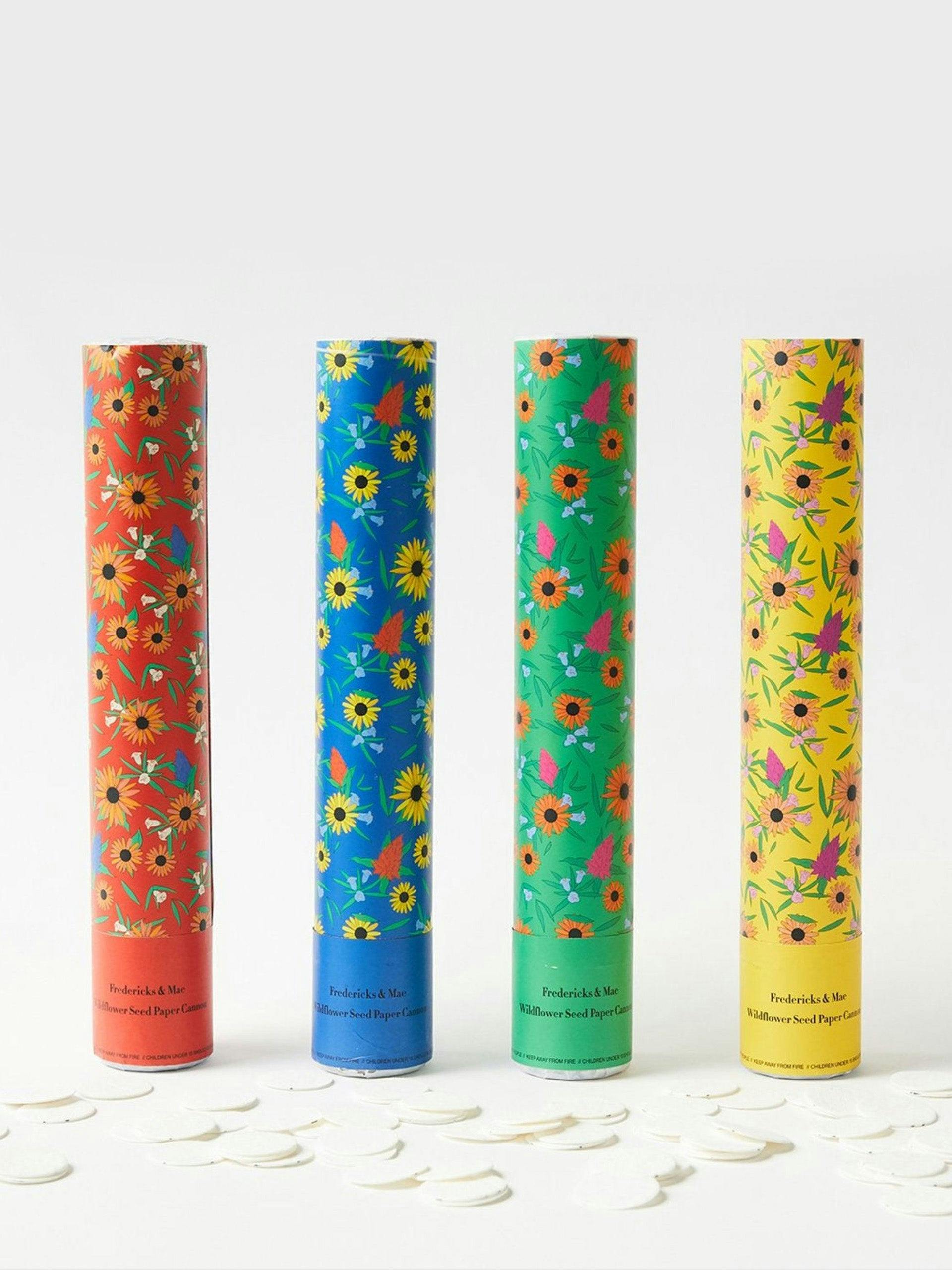 Wildflower seed paper cannon