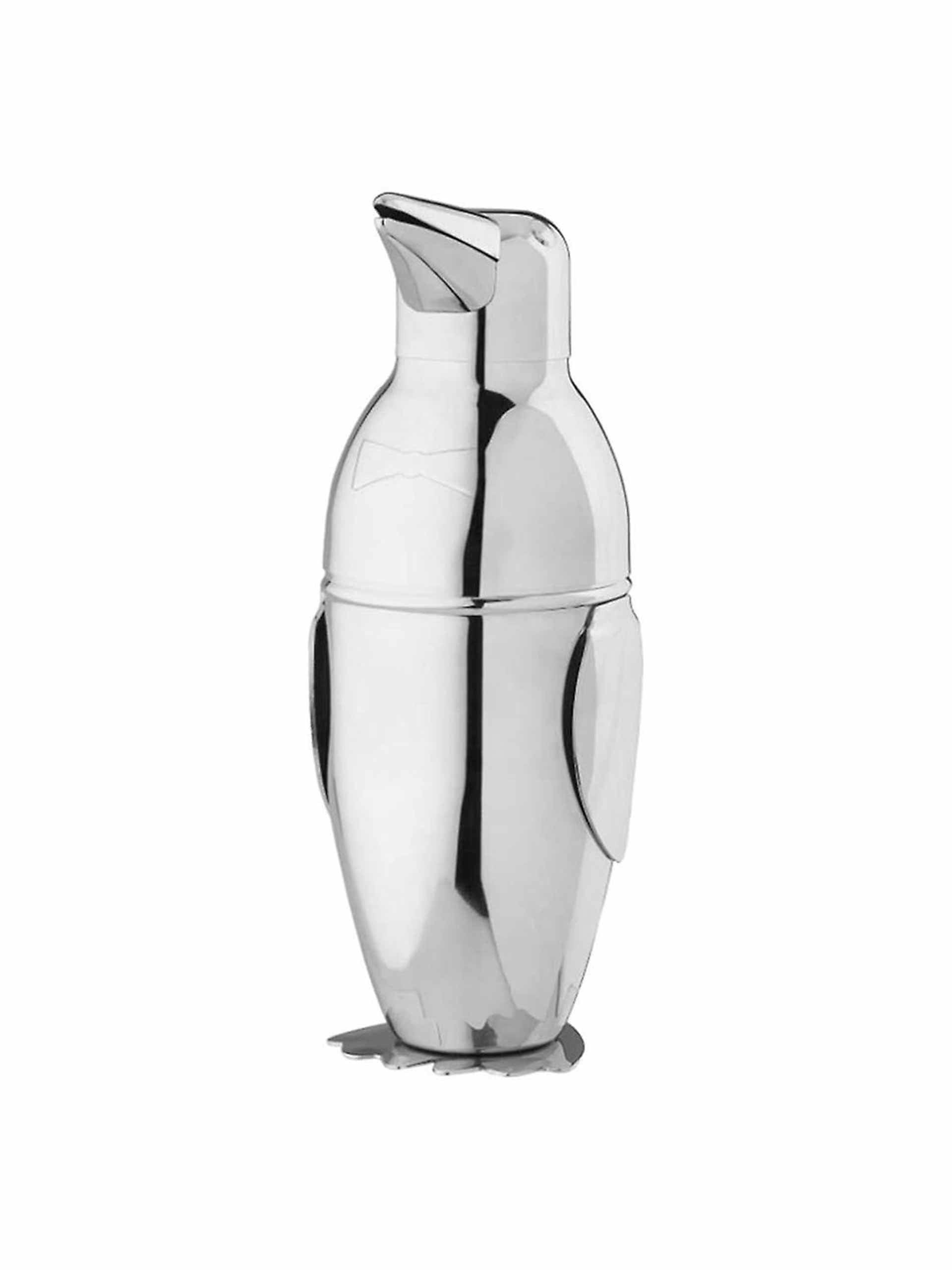 Stainless steel penguin shaker