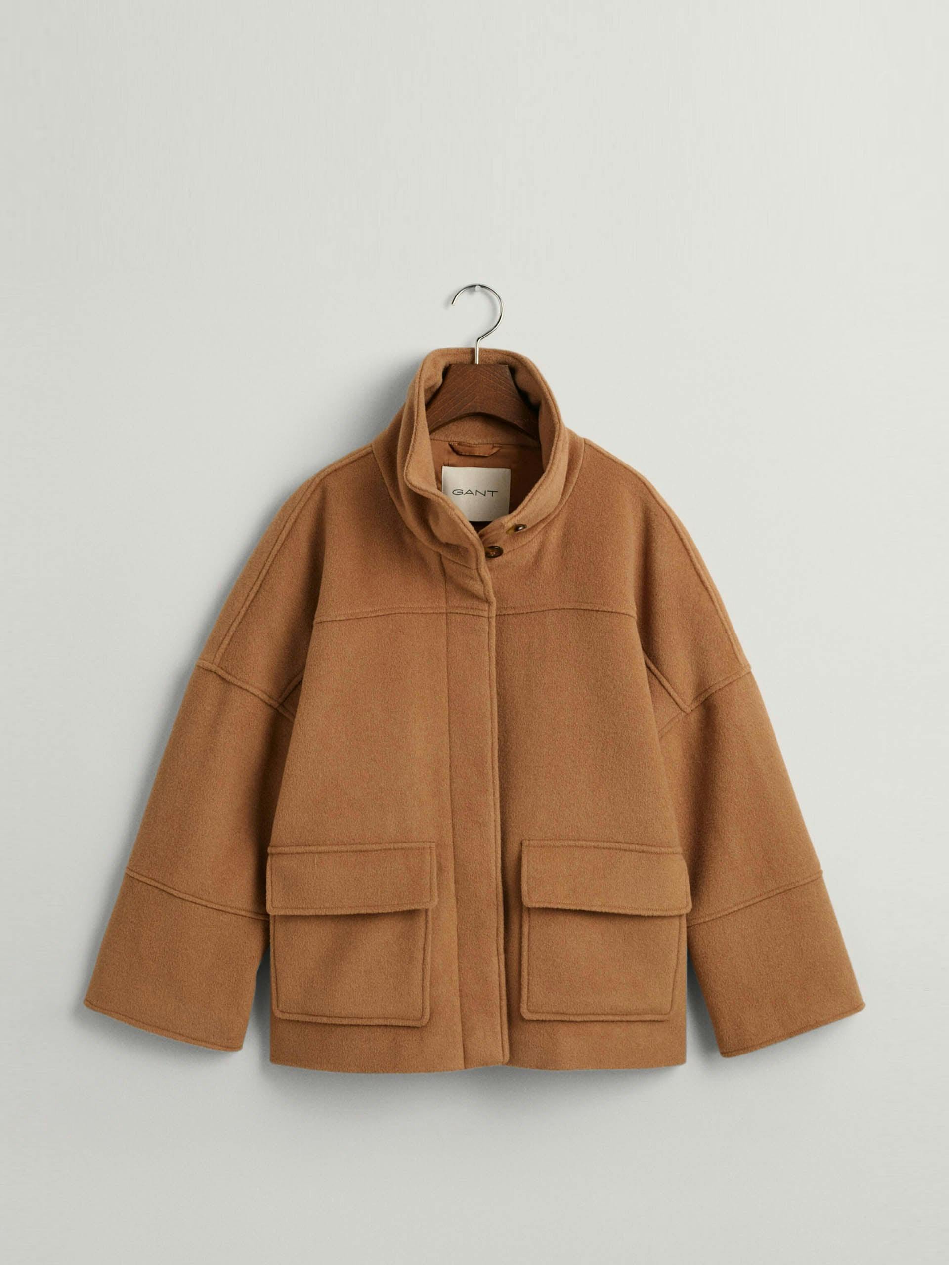 Cropped wool jacket