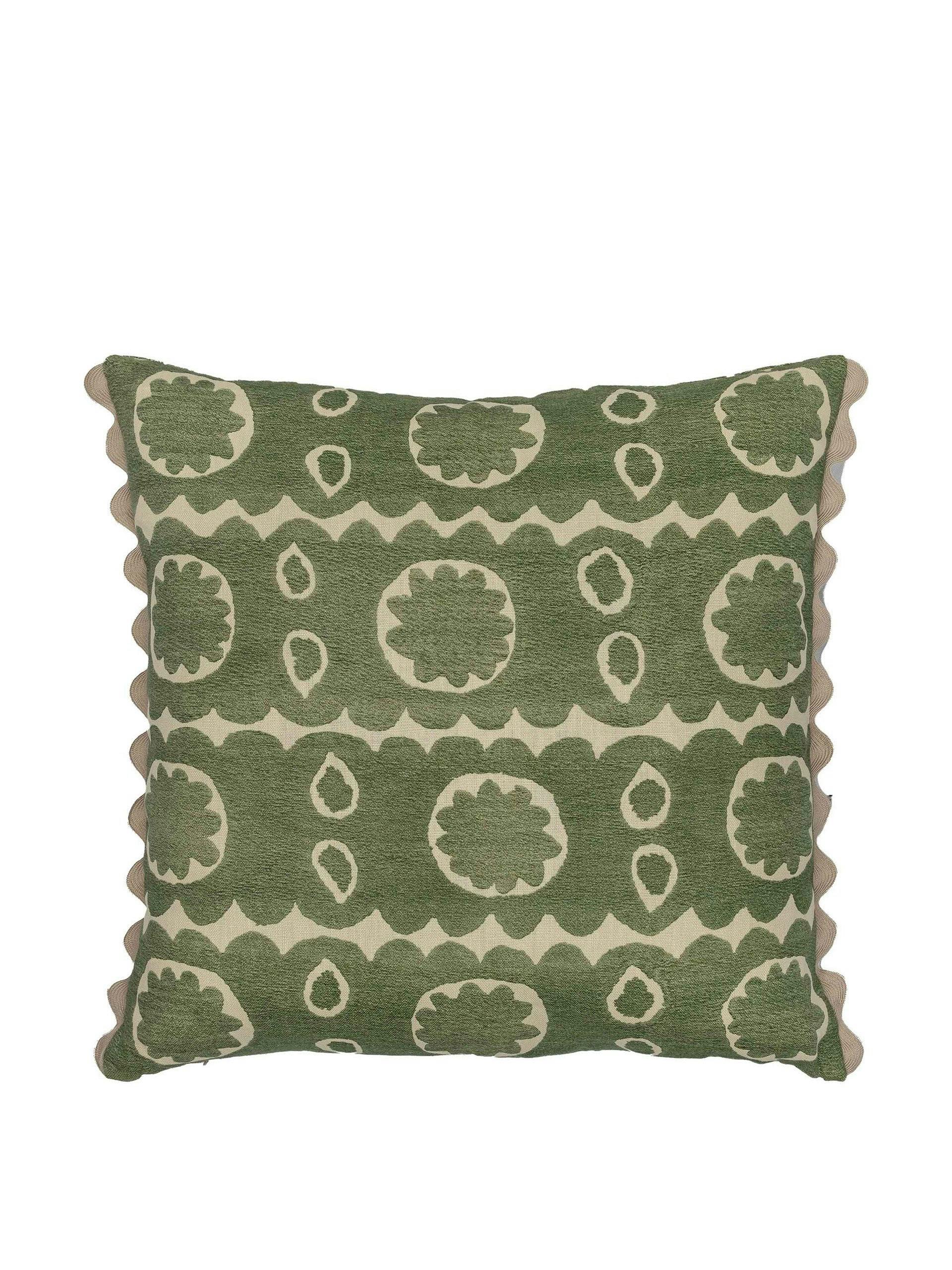 Green Osborne oversized square cushion