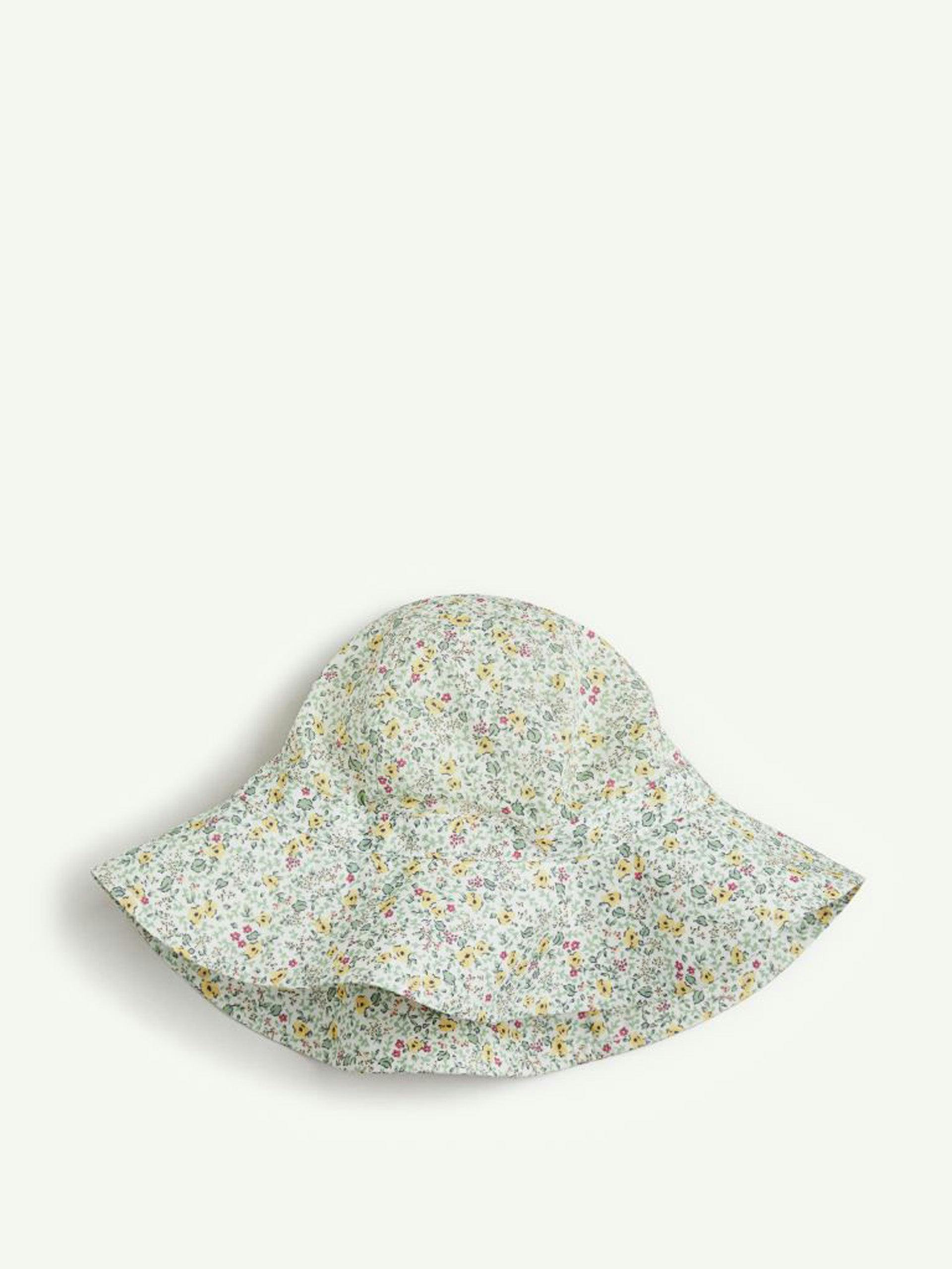 Floral-patterned sun hat