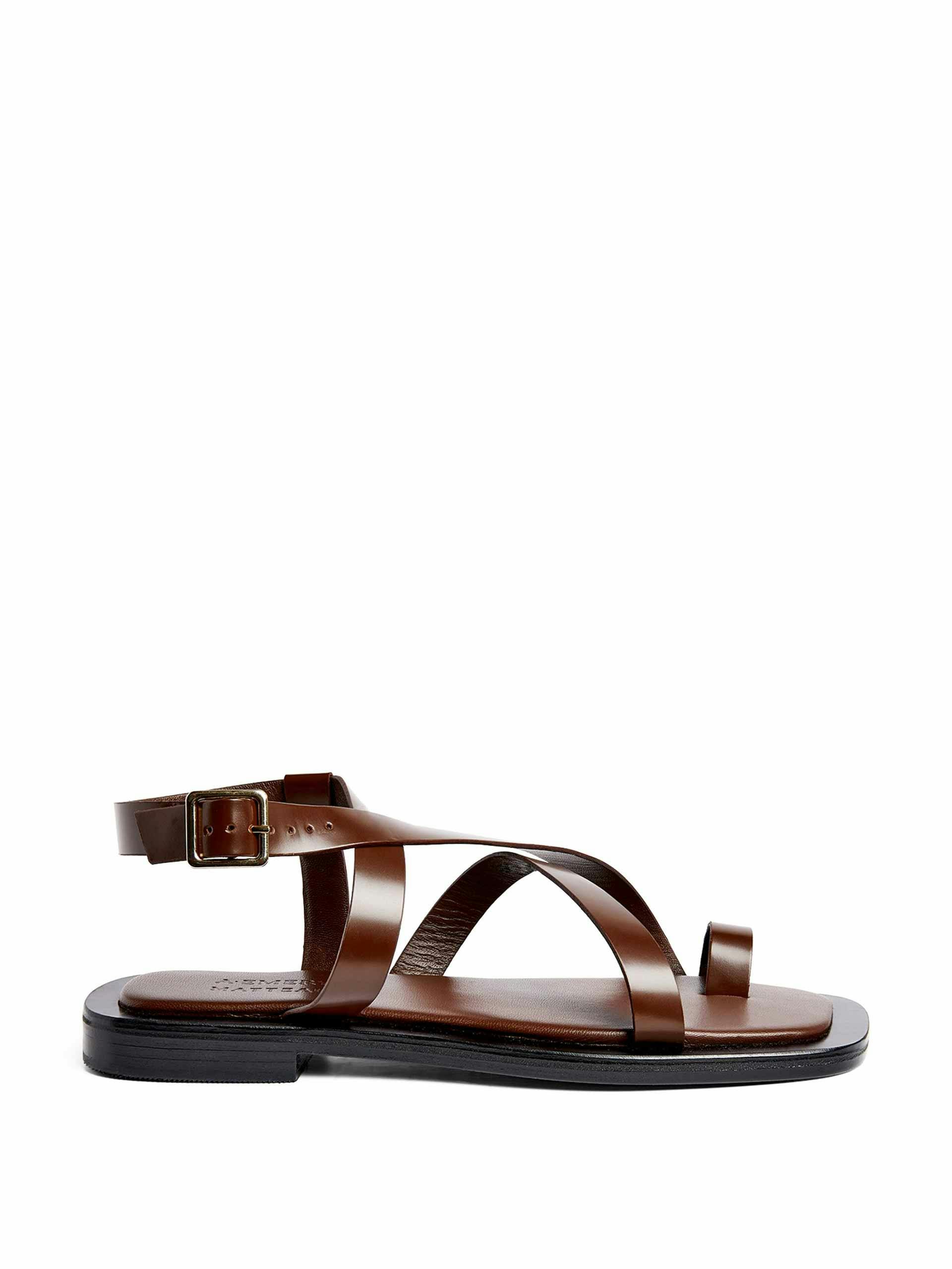 Strappy leather sandals