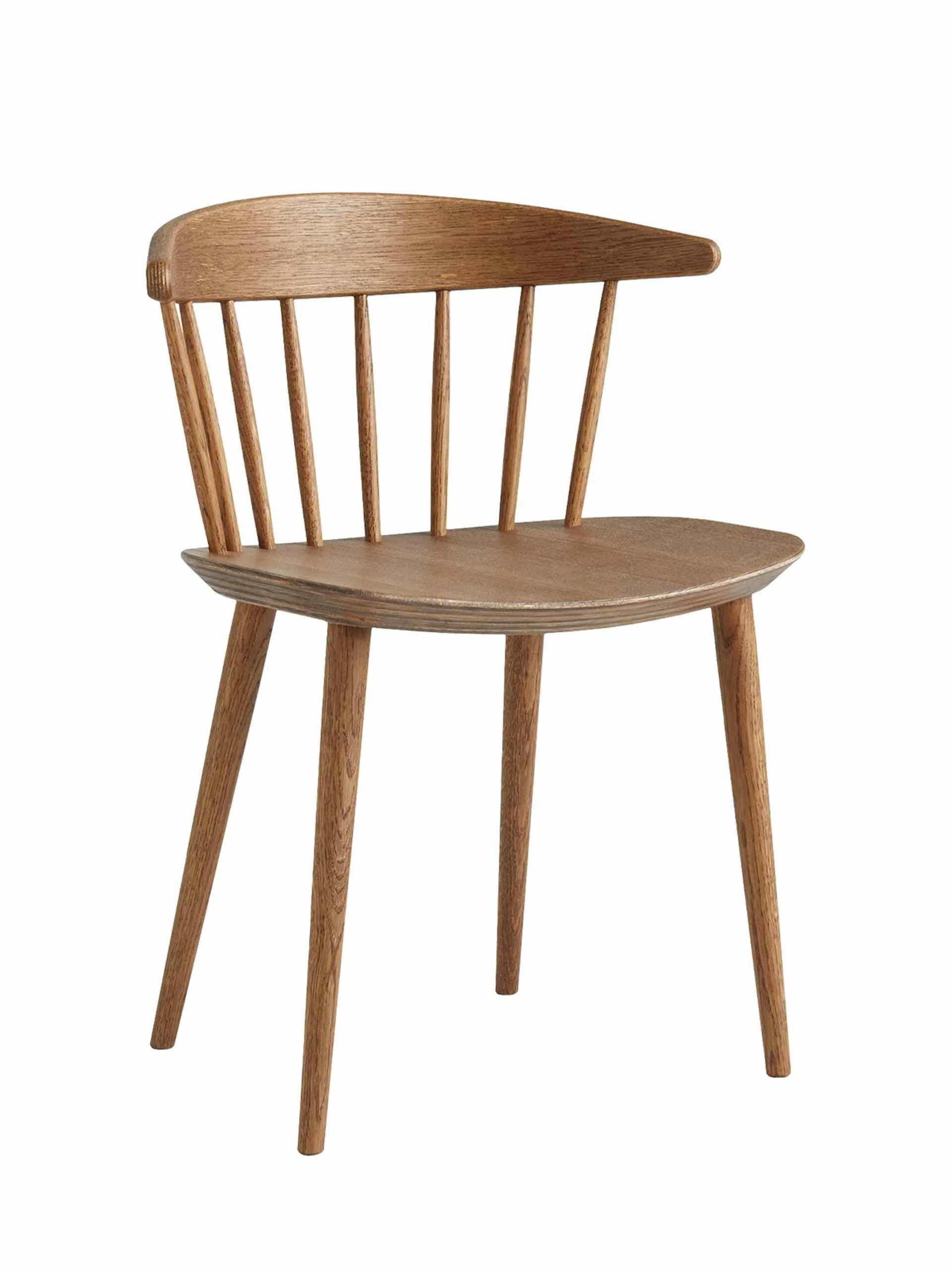 Dark oiled-oak chair