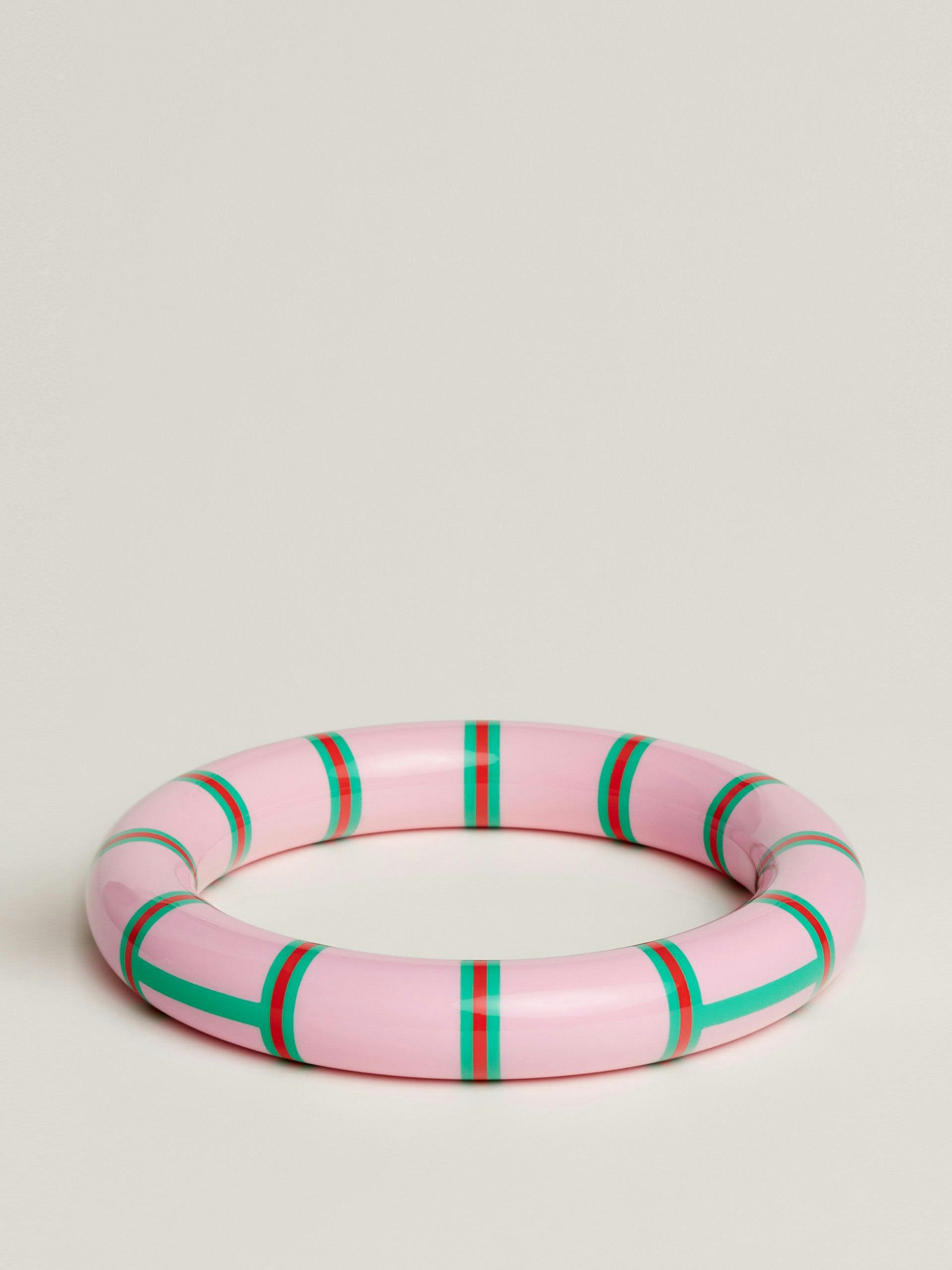 Pink lacquered bangle
