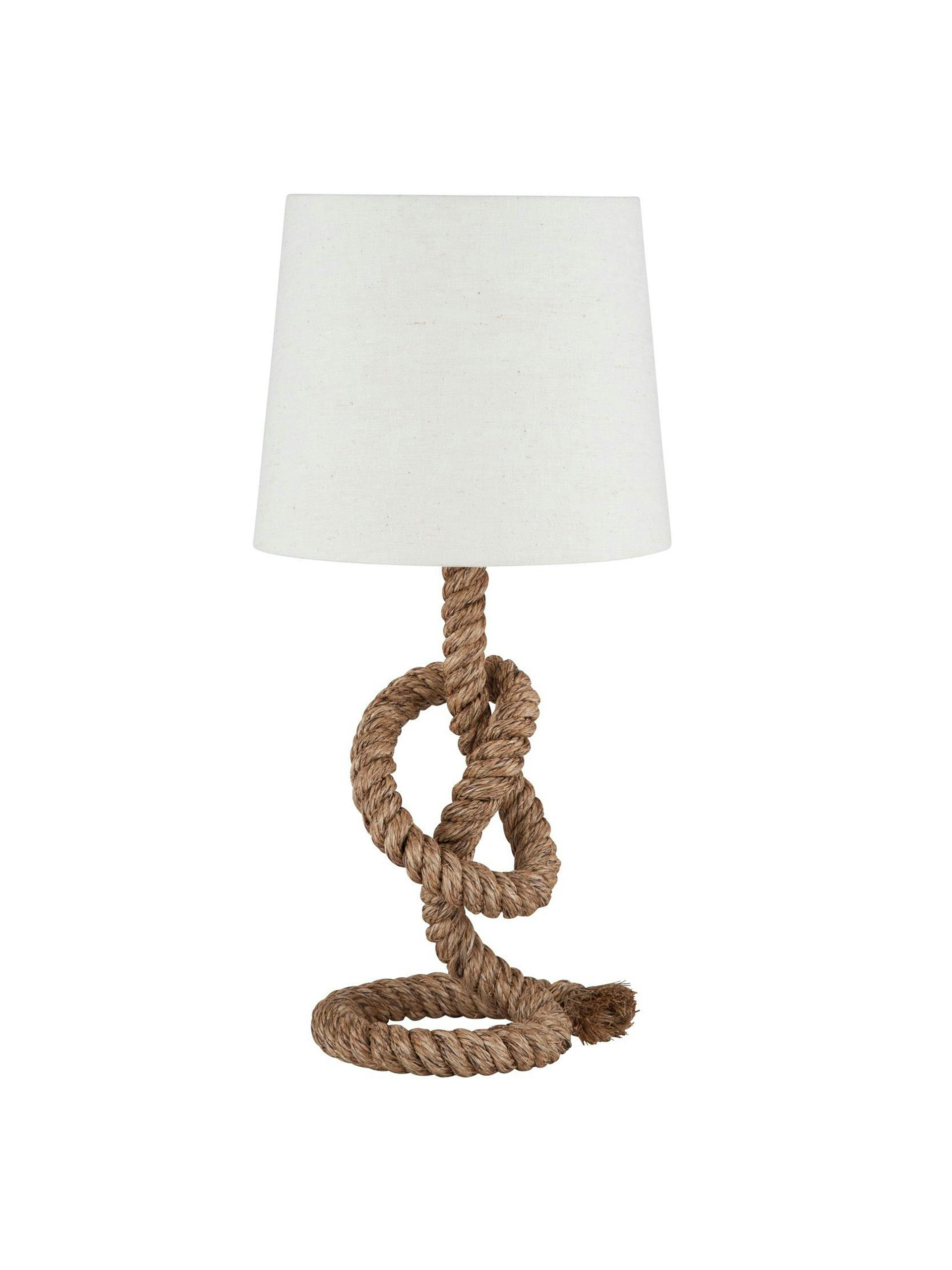 Rope Knot table lamp and shade