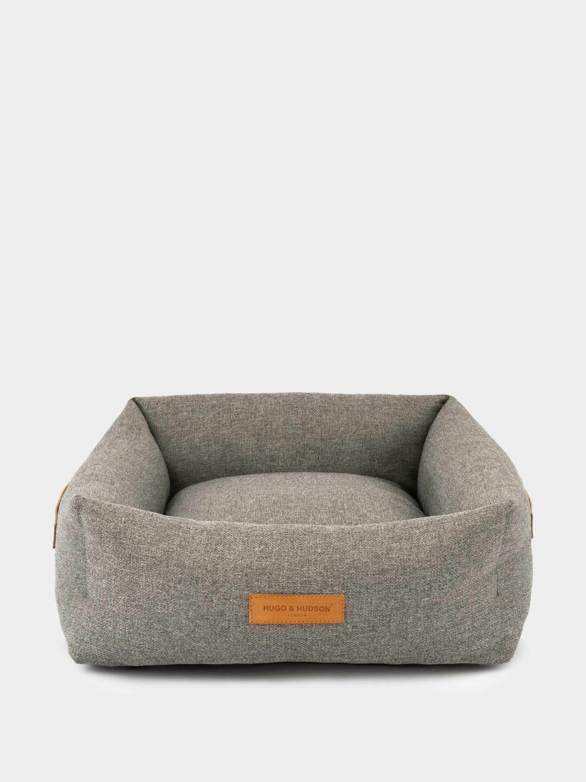 Stone grey luxury dog bed