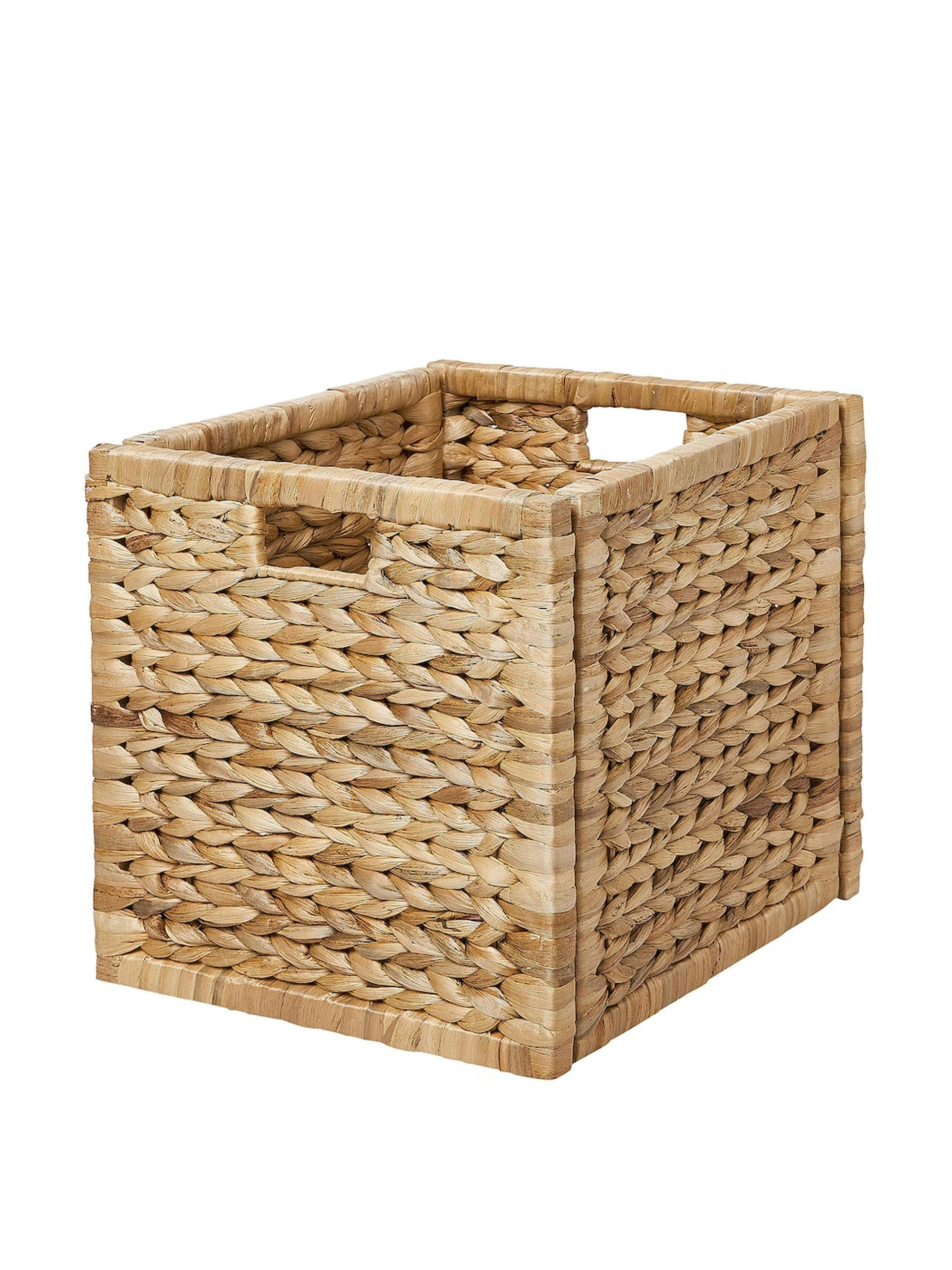 Handmade basket from water hyacinth