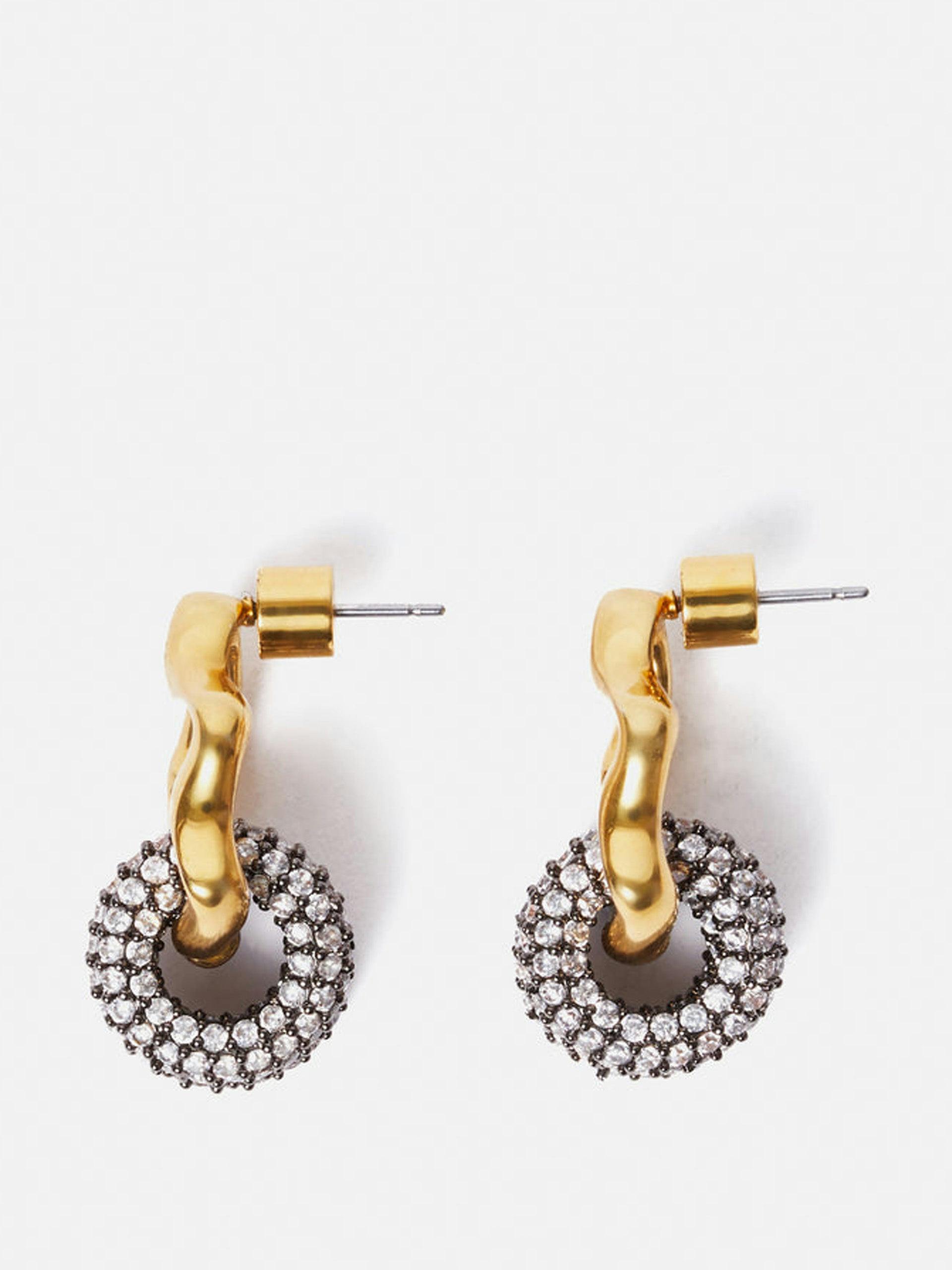 Sparkle loop earrings