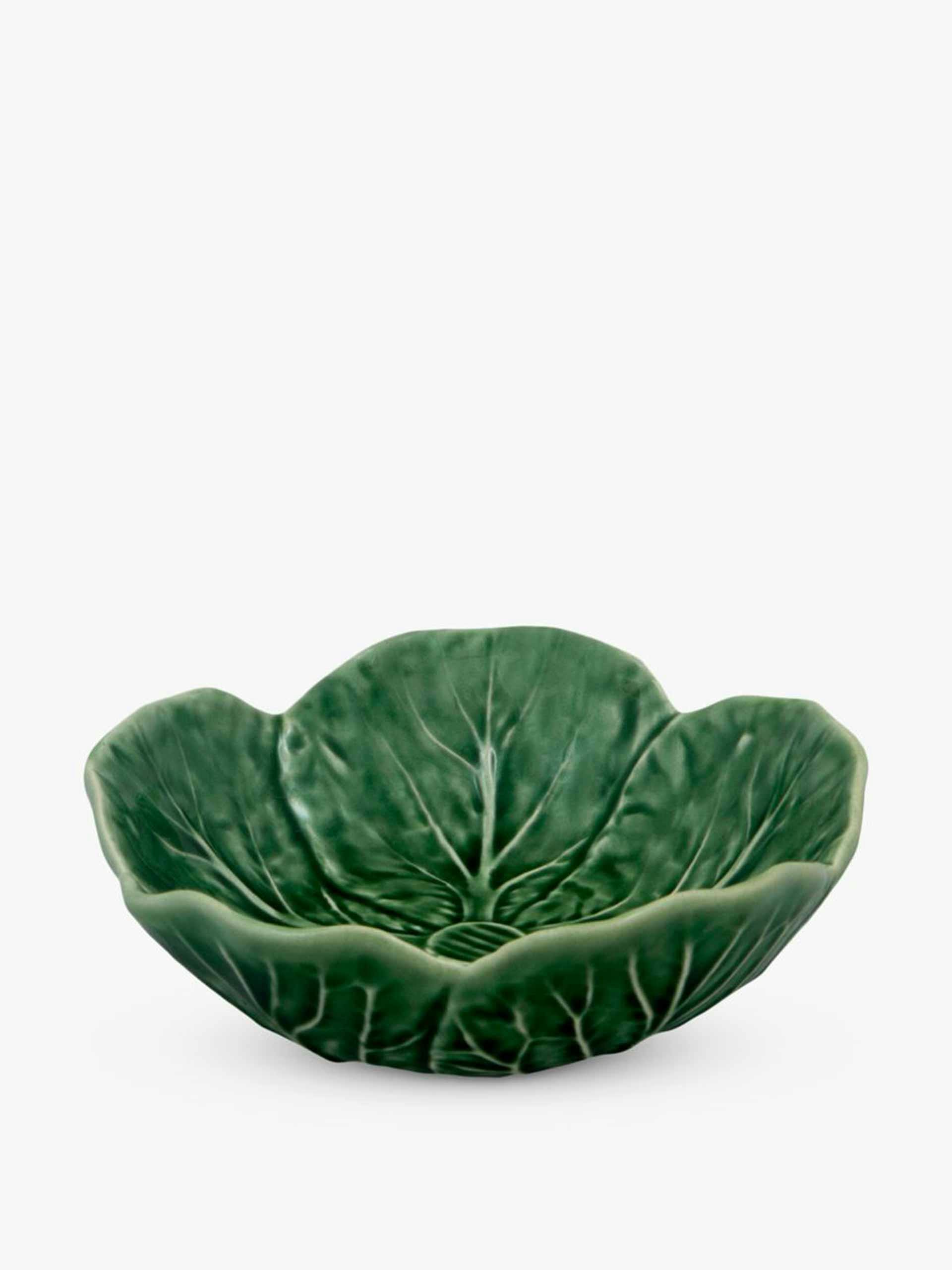 Cabbage earthenware serving bowl