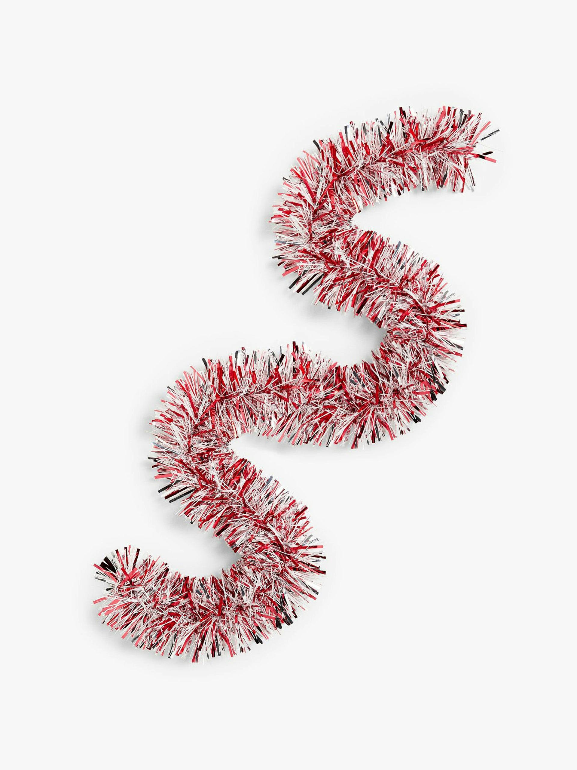 Chunky tinsel candy cane