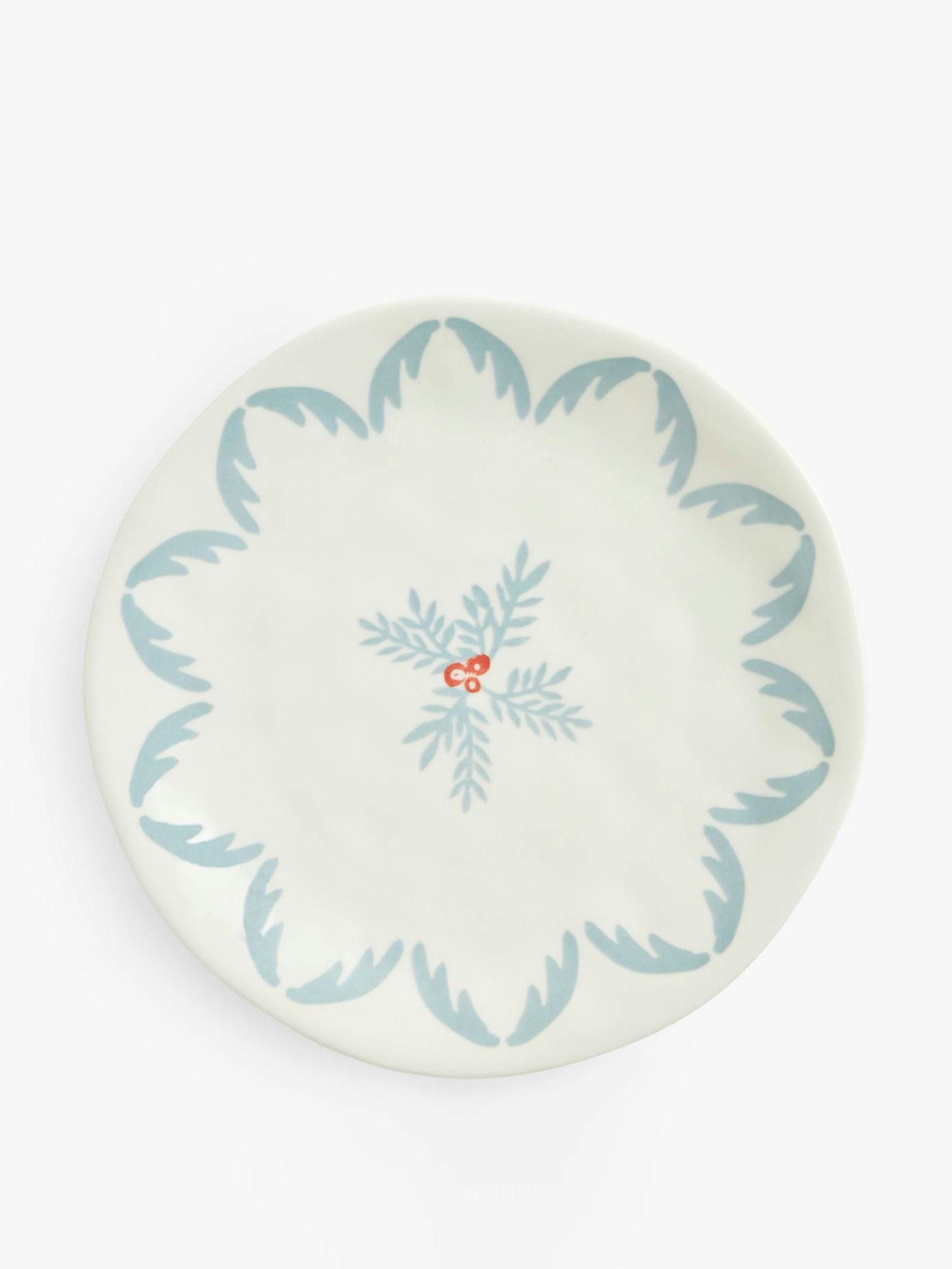 Flora Berry Sprig fine china side plate