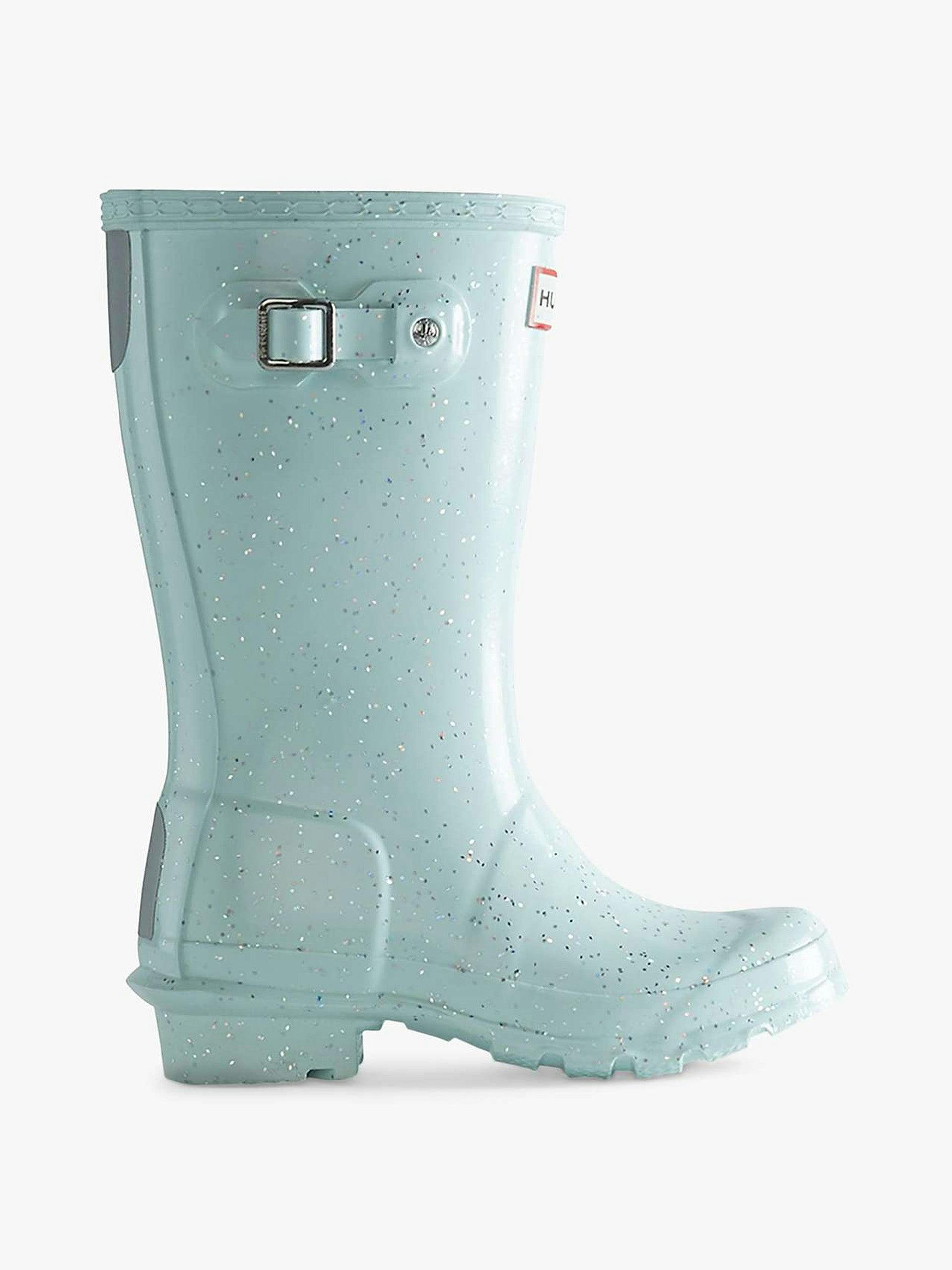 Glitter waterproof wellington boots