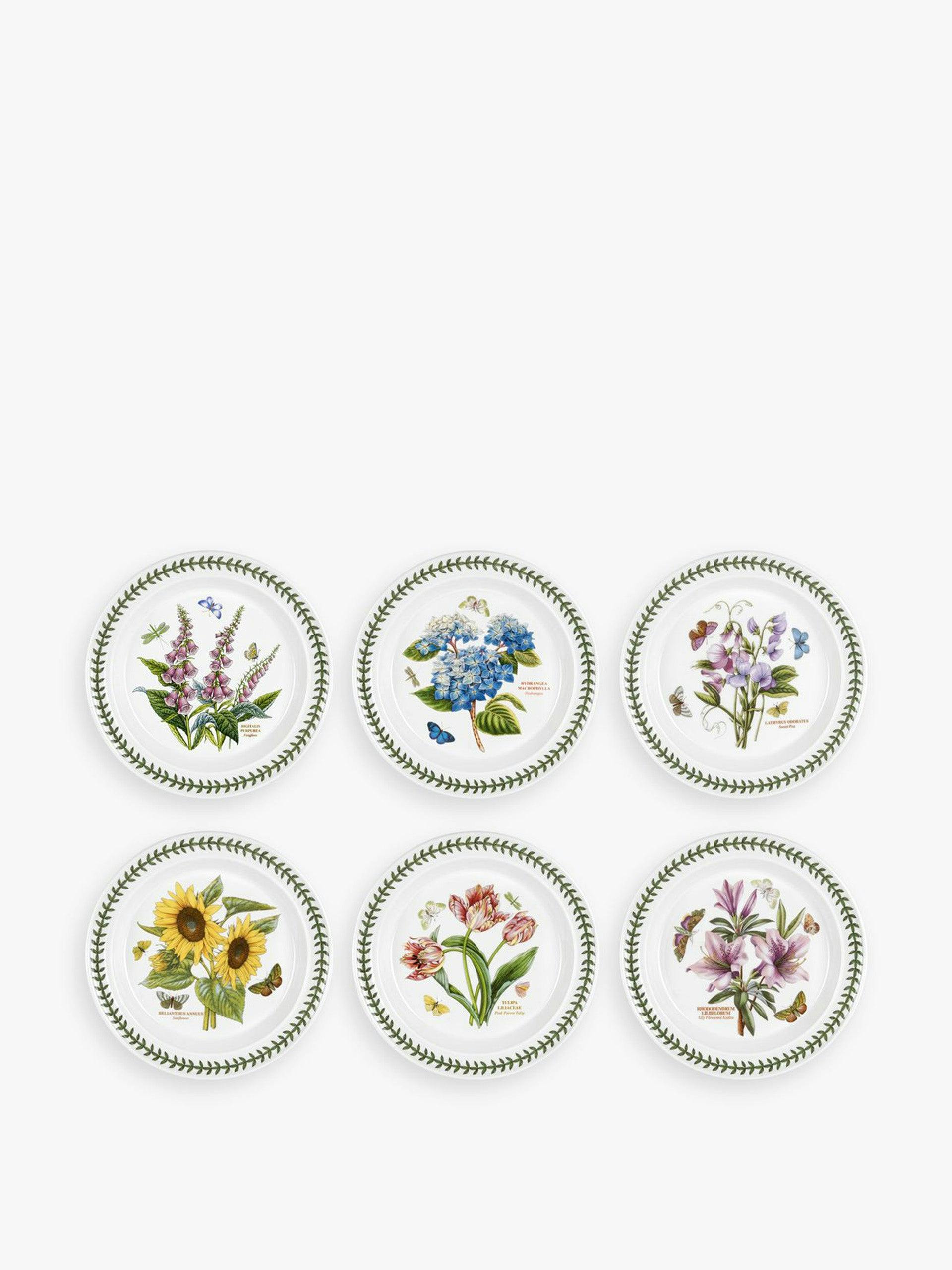 Botanic Garden flower dinner plates (set of 6)