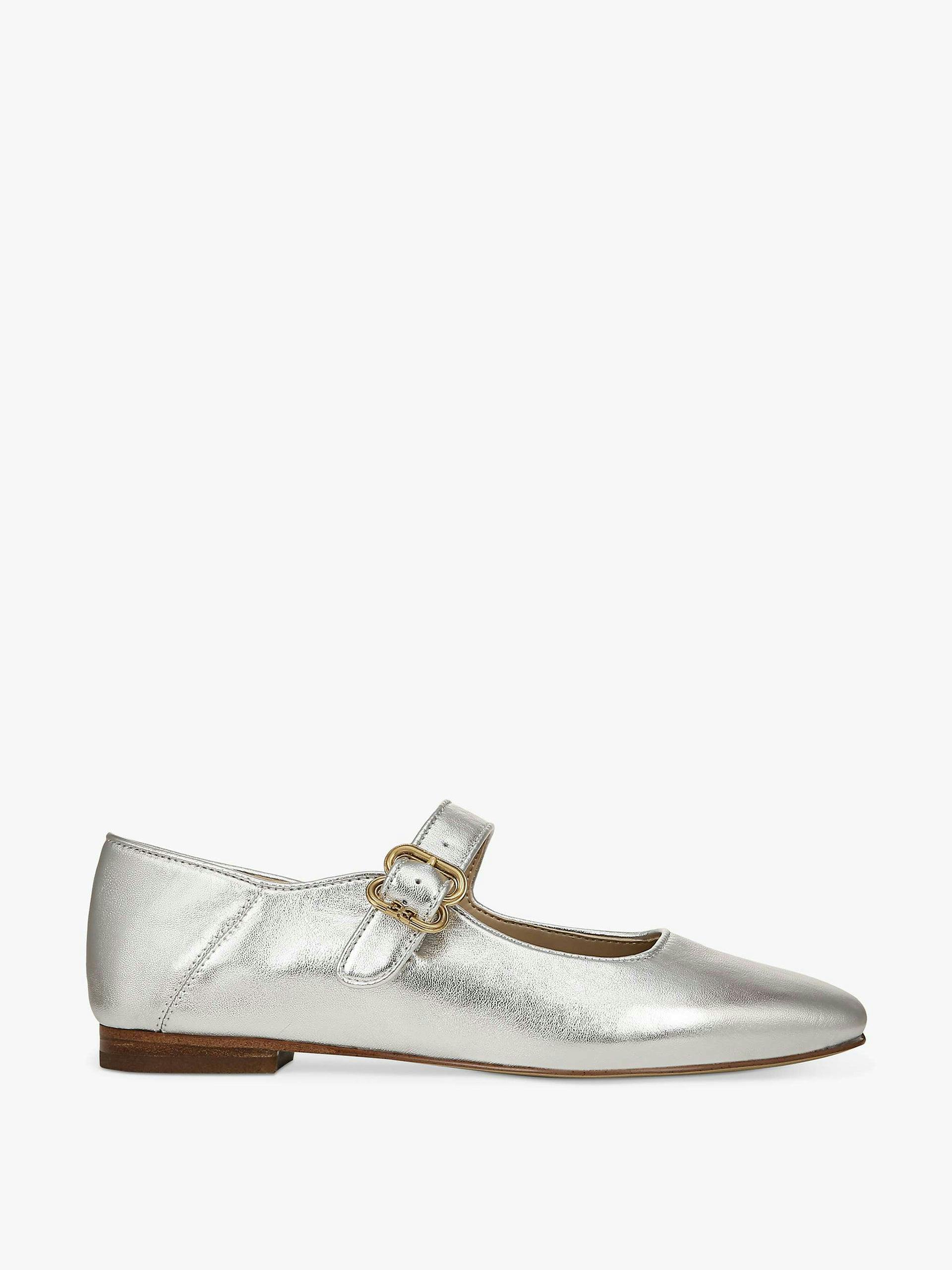 Michaela Mary Jane silver shoes