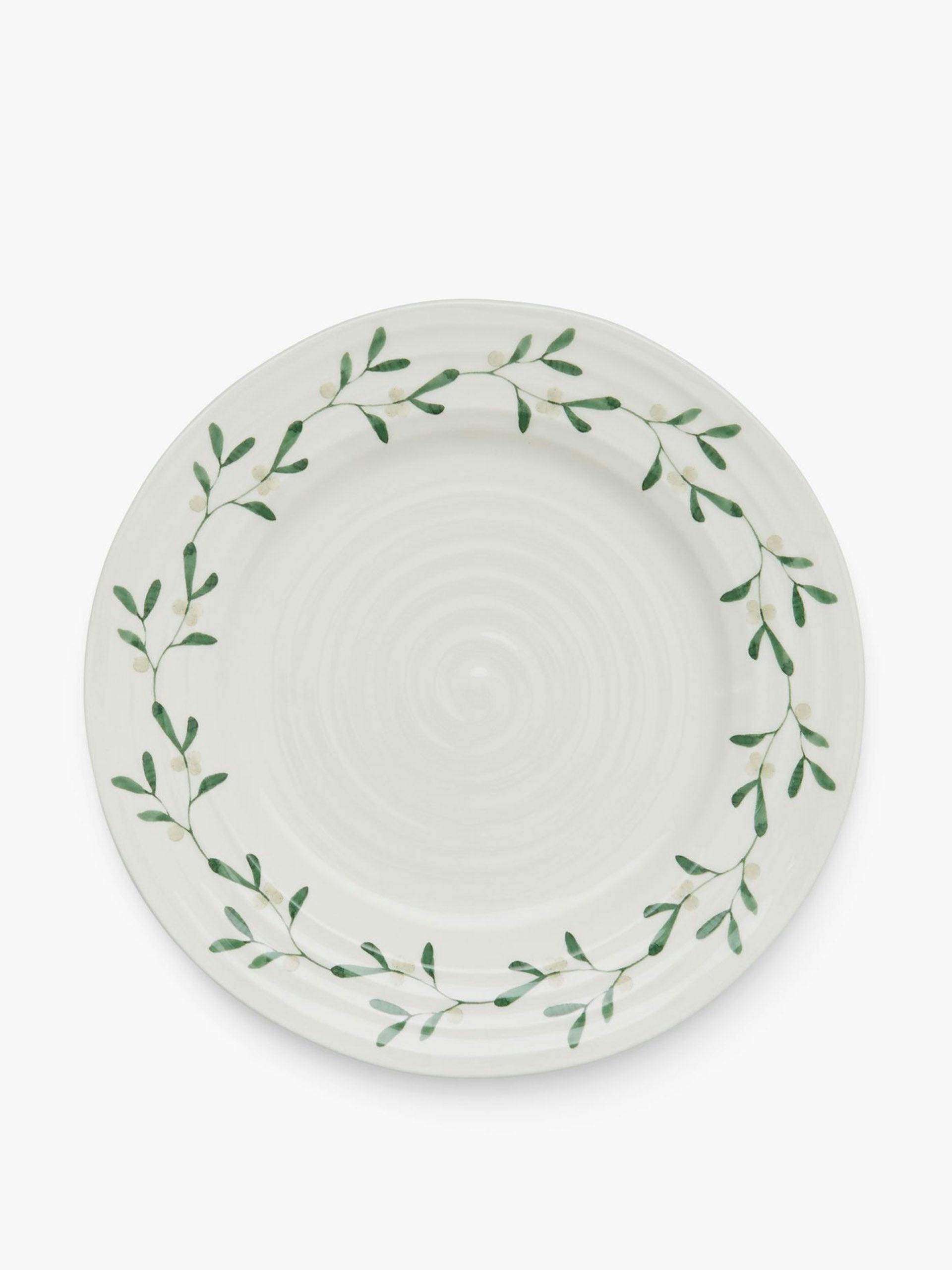 Mistletoe porcelain side plate