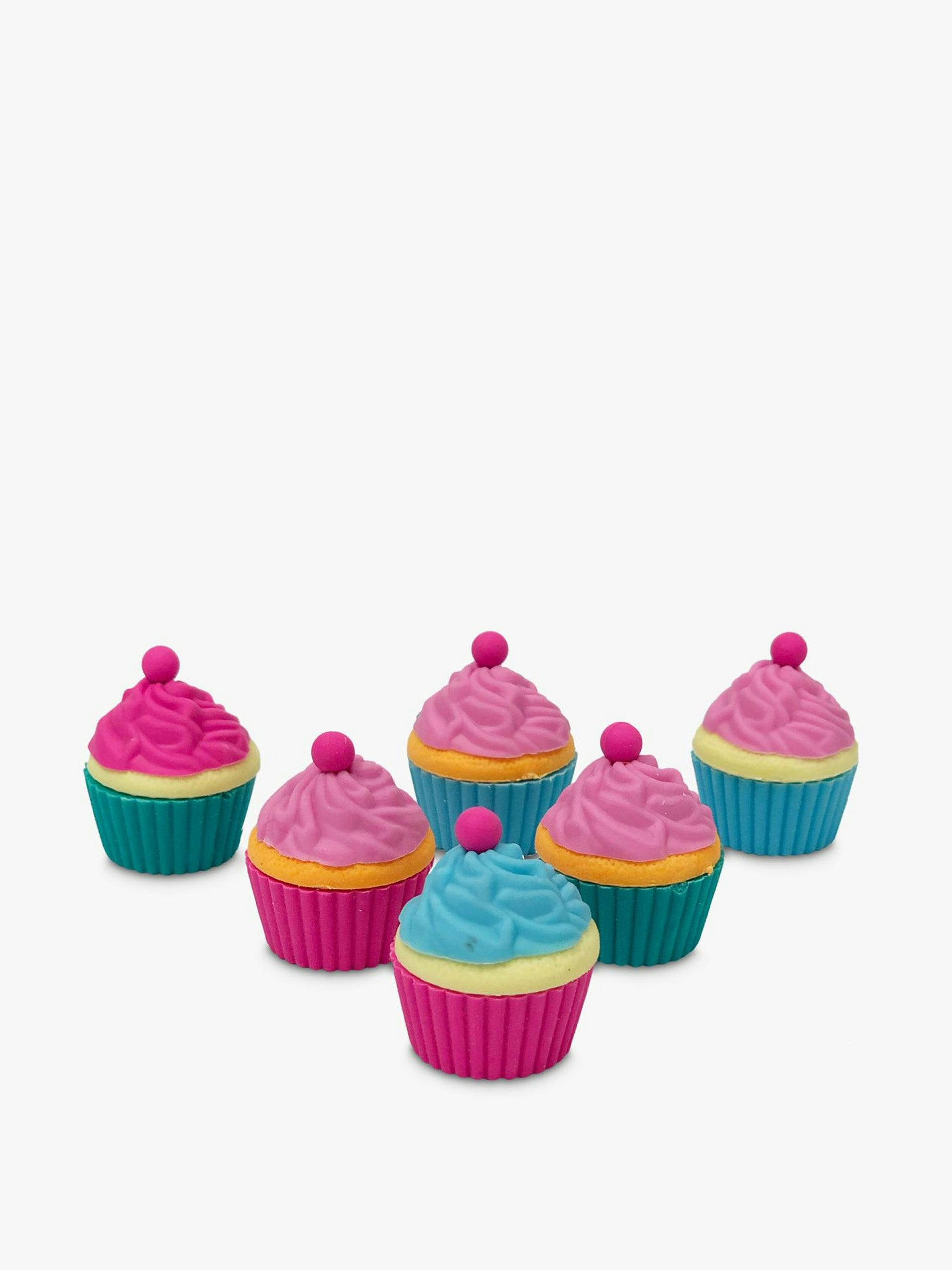 Cupcake erasers (set of 6)