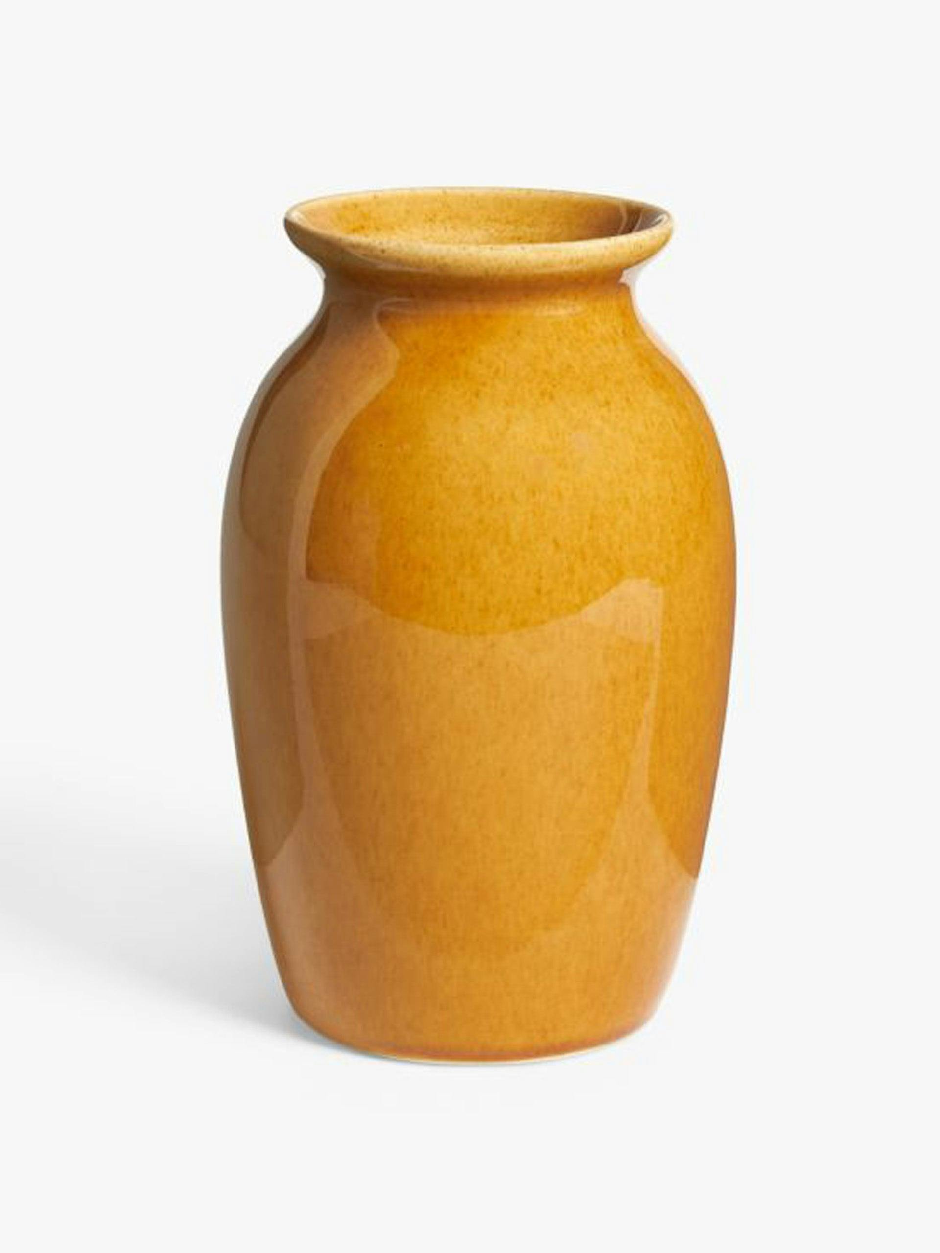 Reactive glazed vase