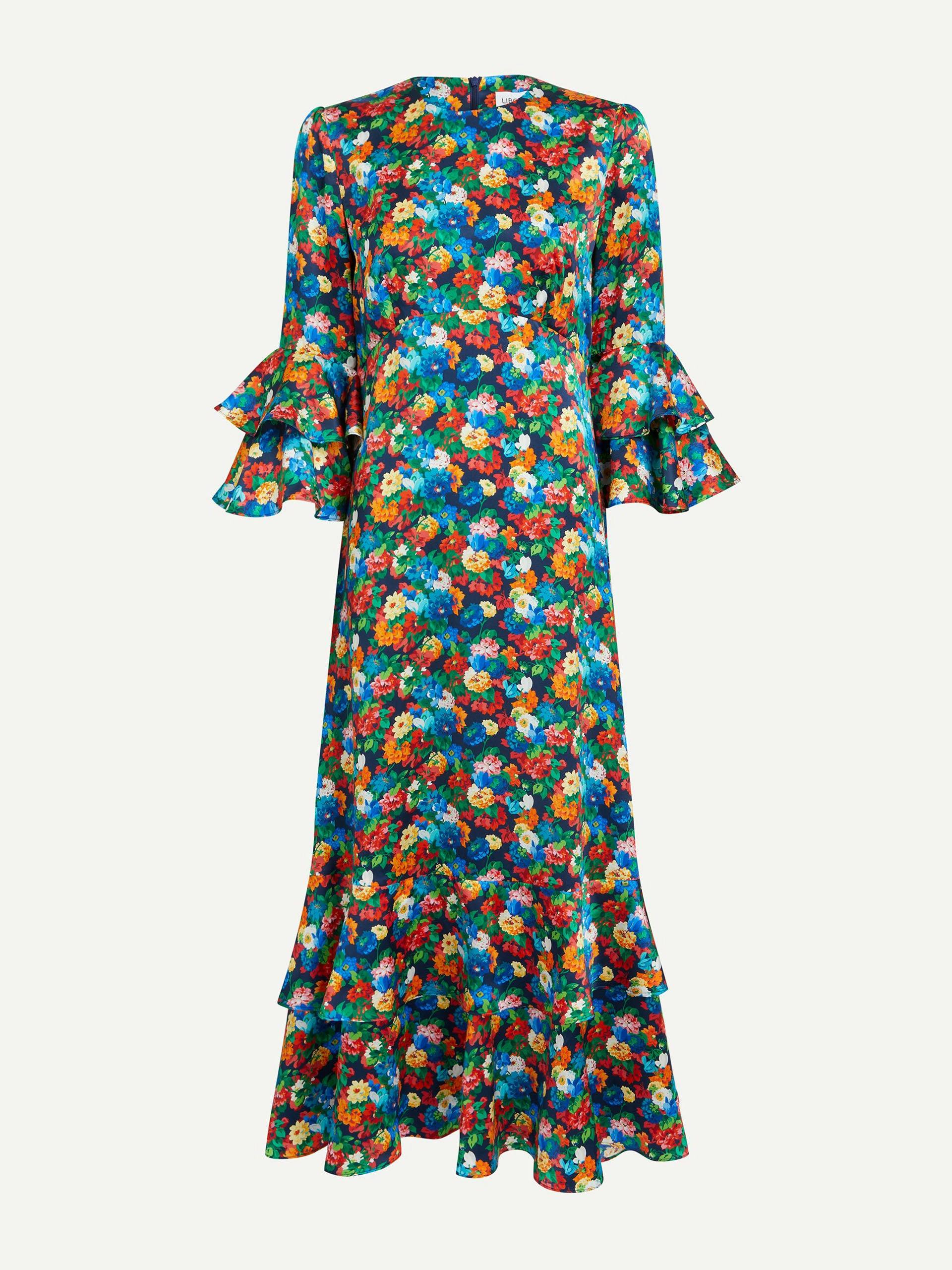 Chatsworth bloom silk-satin gala dress