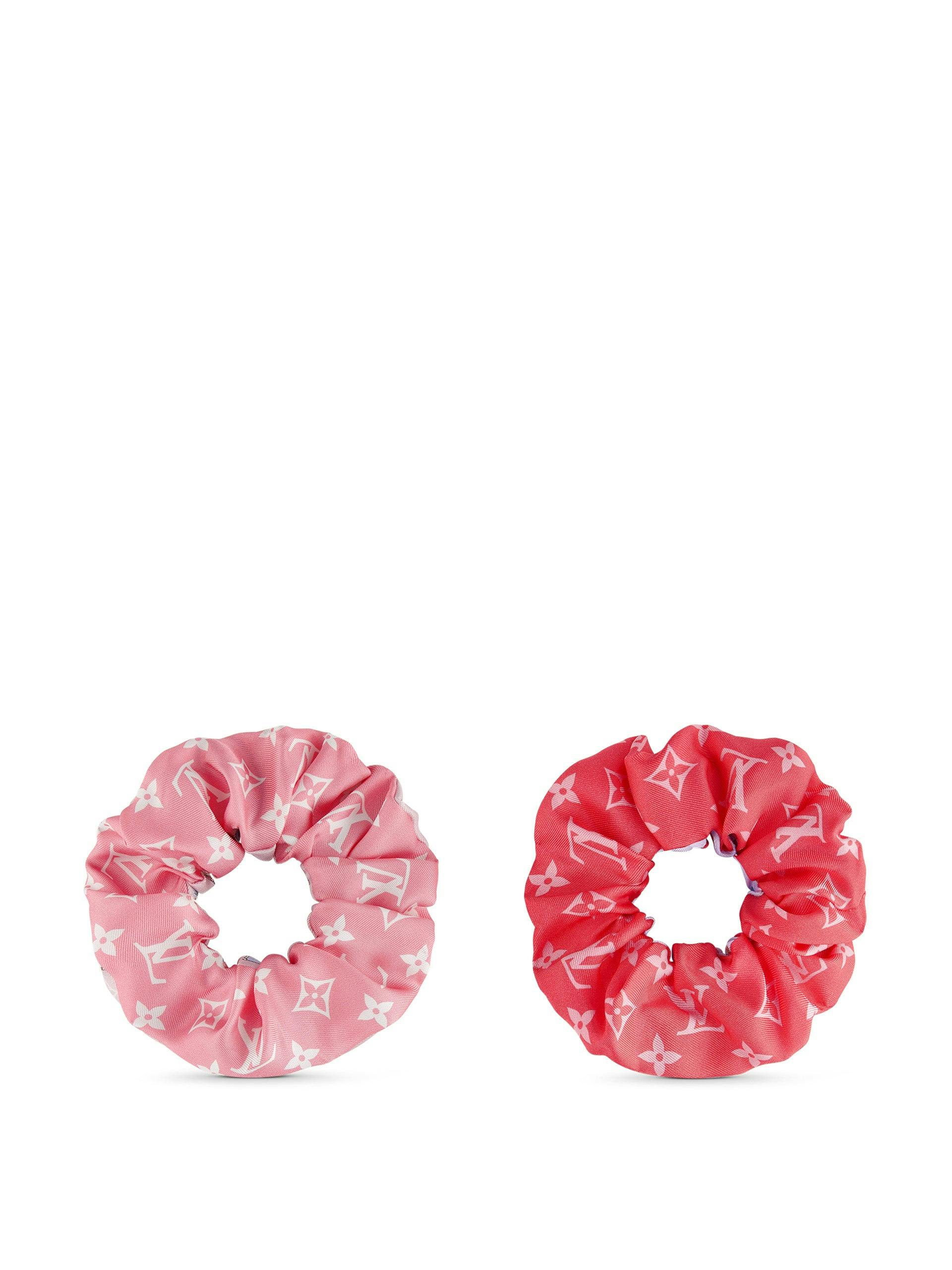 Pink logo scrunchies (set of 2)