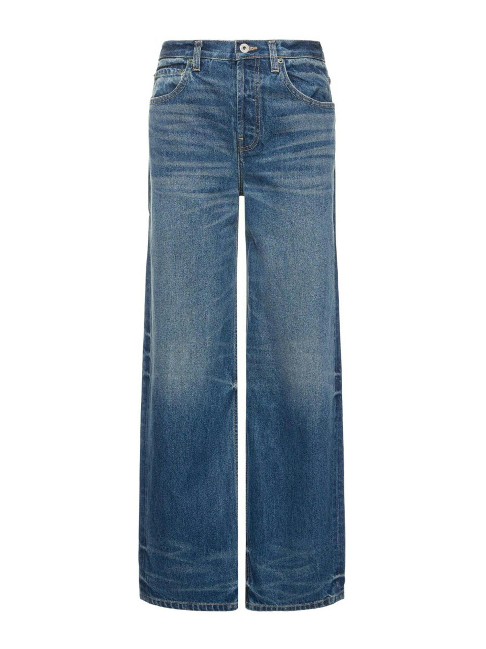 The Remy cotton denim straight jeans