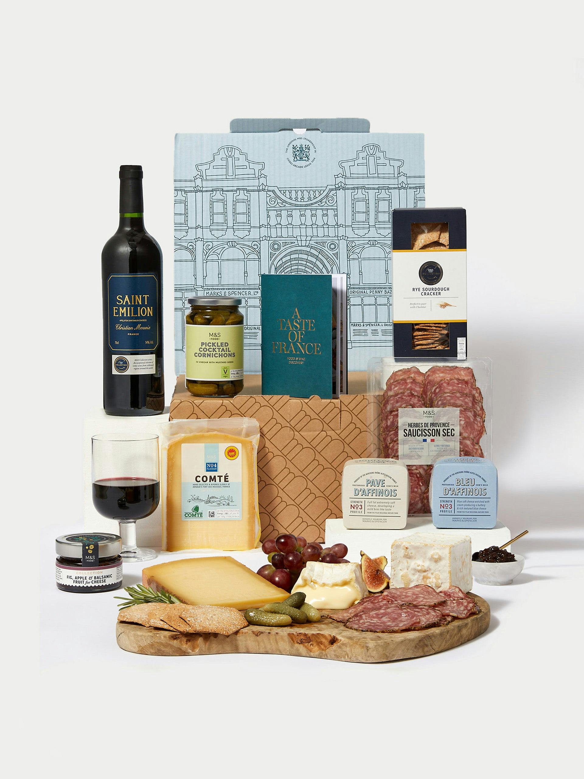 French Food & Wine Pairing gift set