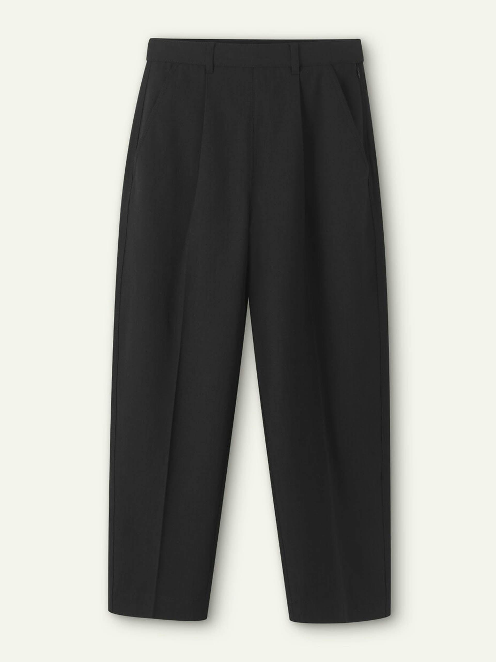 Textured Tailoring tapered trousers