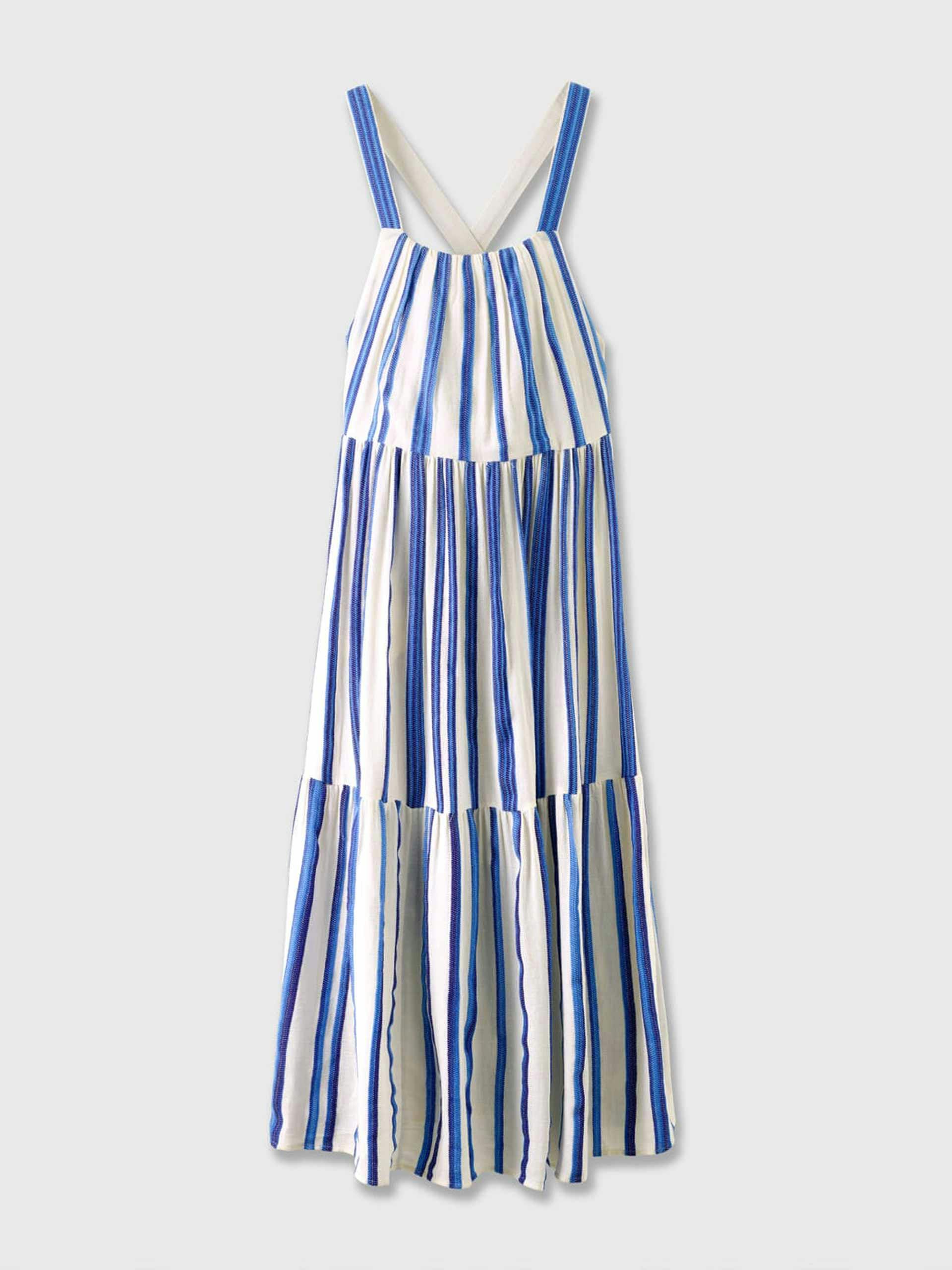 Bold stripe maxi dress