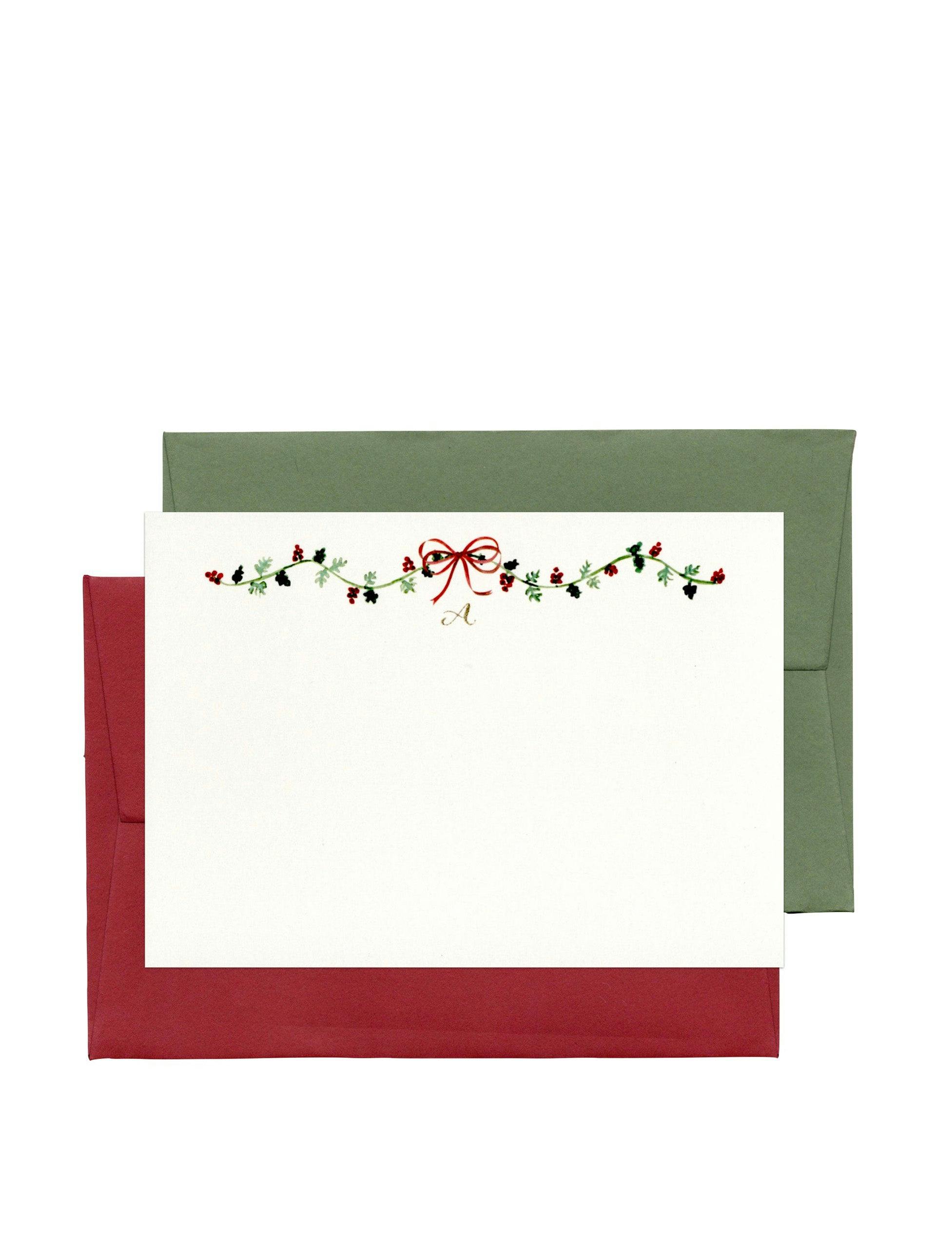 Personalised Christmas note cards
