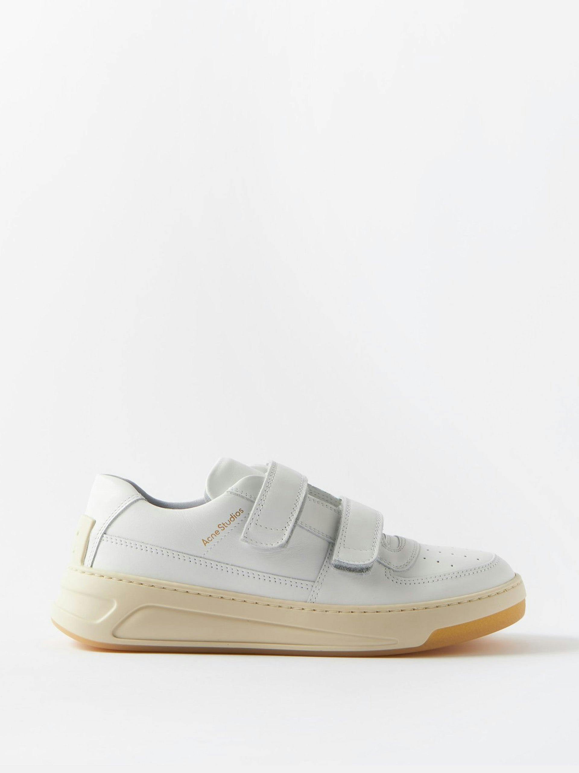Steffey Velcro leather trainers
