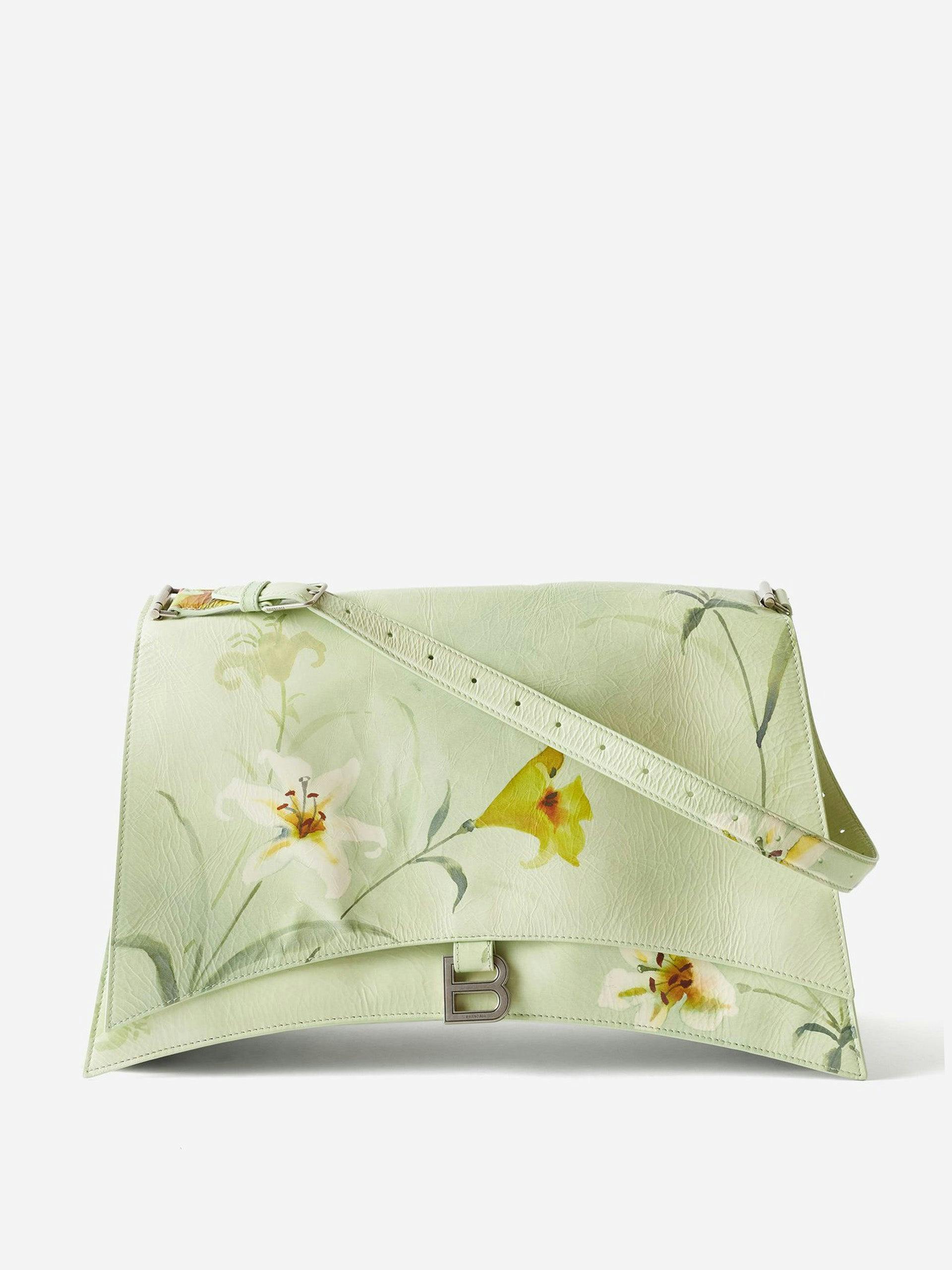Crush L floral-print leather shoulder bag
