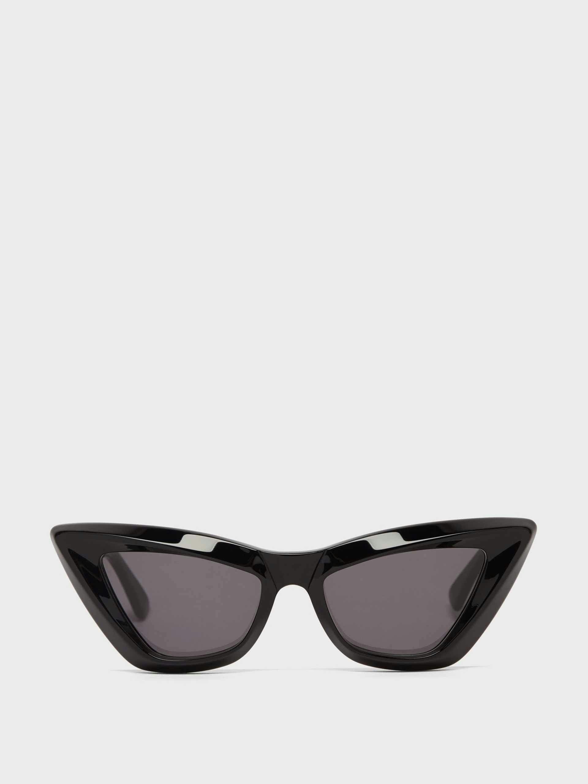 Black Cat-eye tortoiseshell-acetate sunglasses