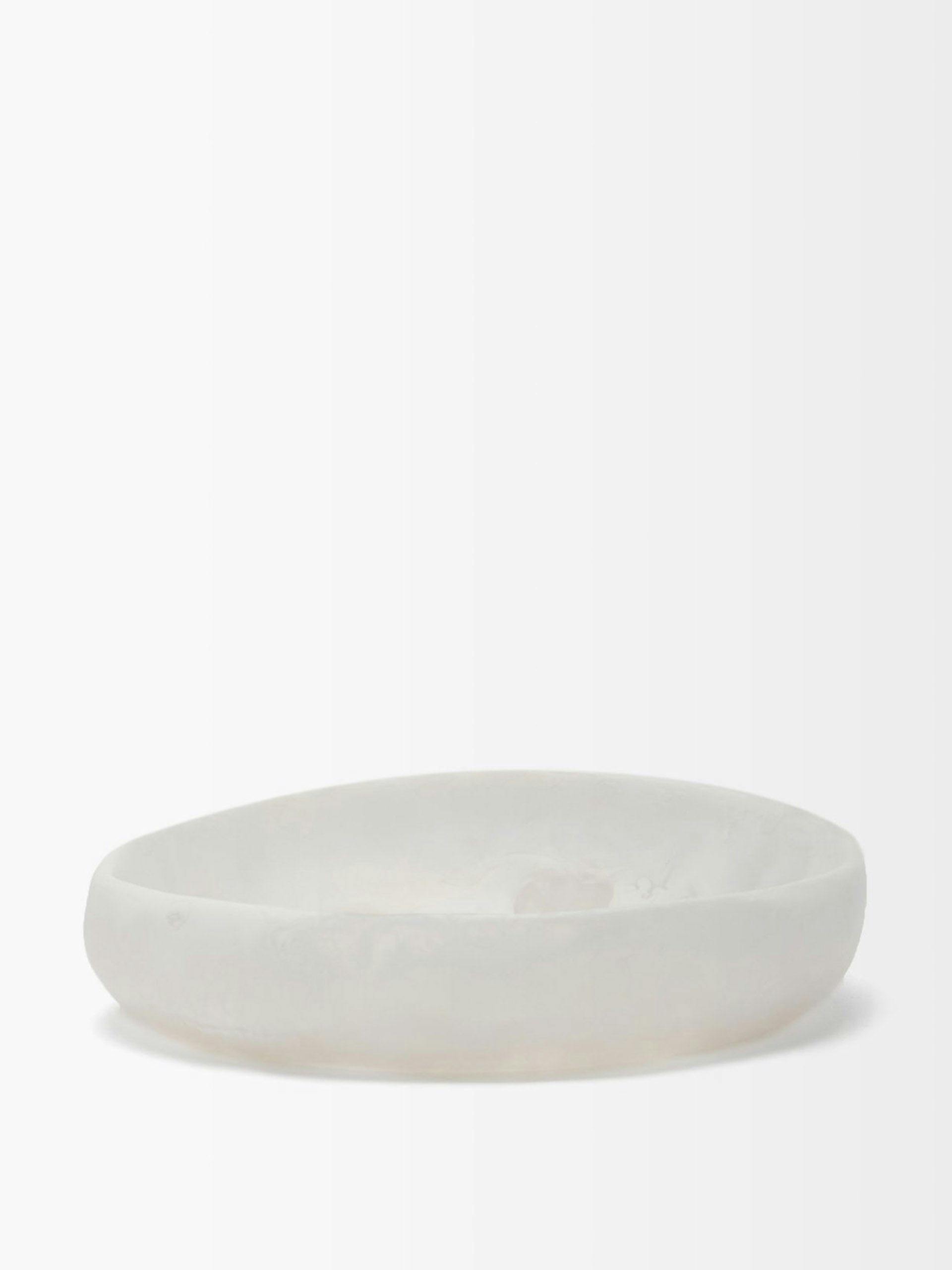 Earth small marbled-resin bowl