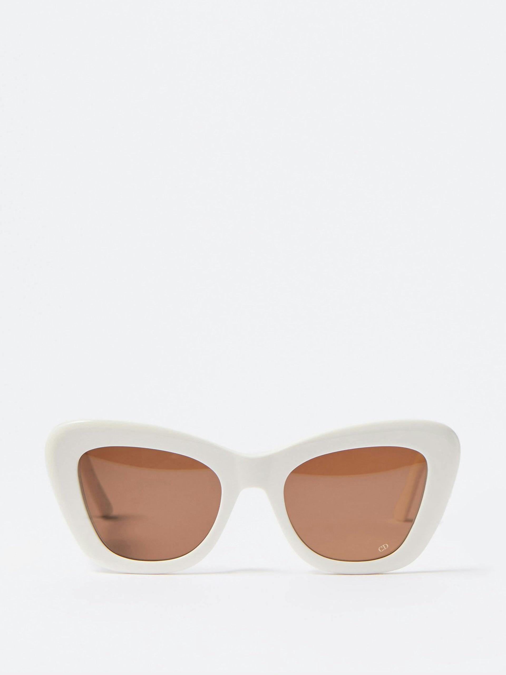 White cat eye sunglasses