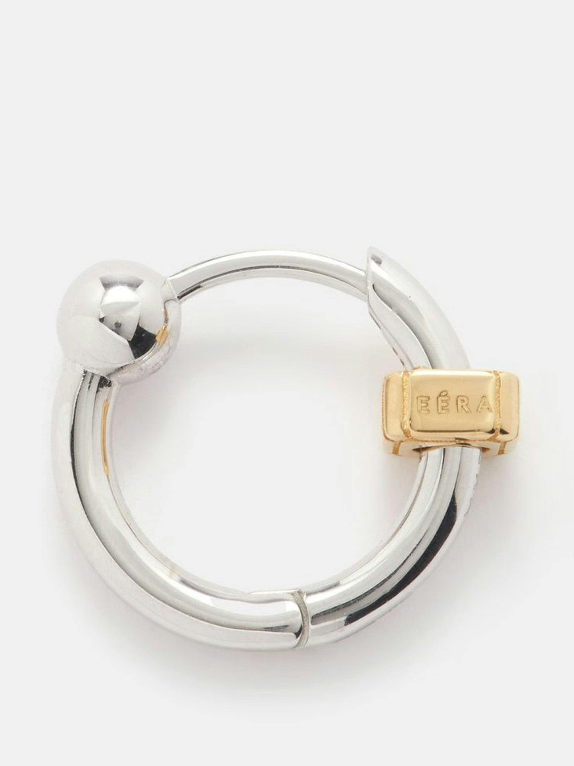 Mini 18kt white gold single earring