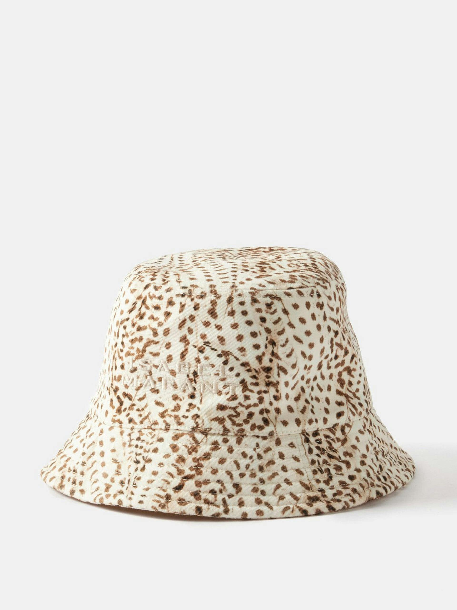 Tyron patterned denim bucket hat