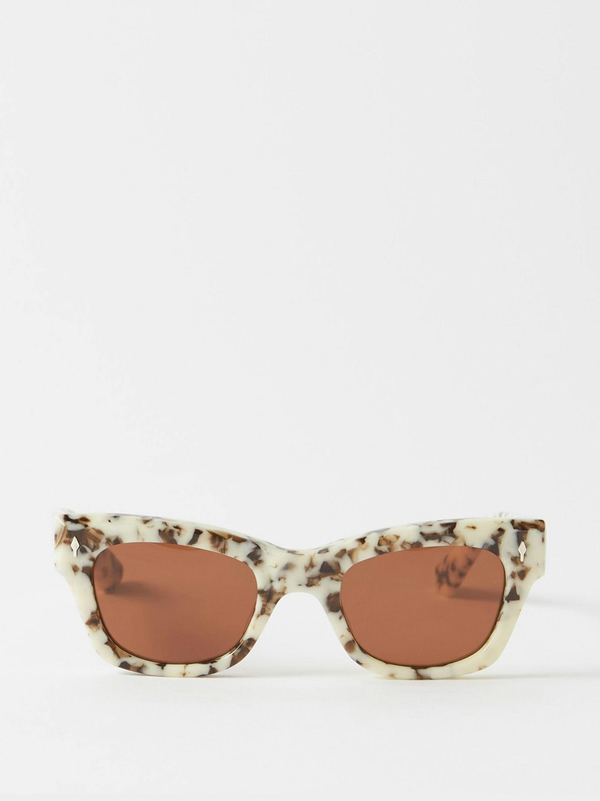 All These Nights actetate sunglasses in Cream